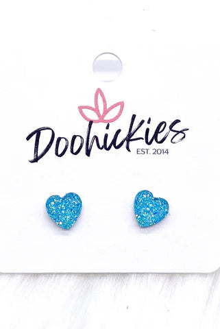 Shop Sparkle Heart Earrings-Earrings at Ruby Joy Boutique, a Women's Clothing Store in Pickerington, Ohio
