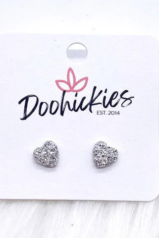 Shop Sparkle Heart Earrings-Earrings at Ruby Joy Boutique, a Women's Clothing Store in Pickerington, Ohio