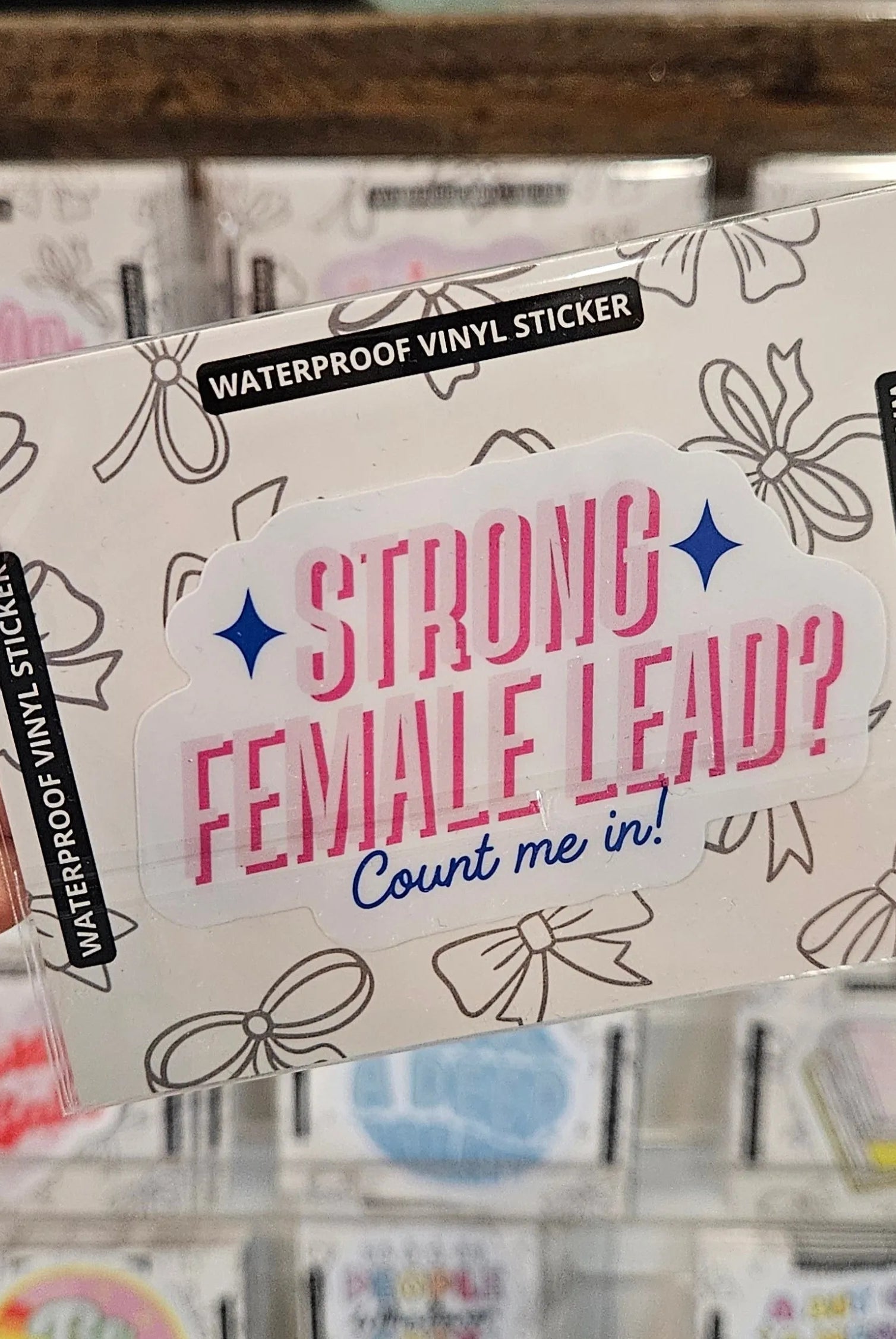 Shop Strong Female Lead Count Me In | Waterproof Vinyl Sticker- at Ruby Joy Boutique, a Women's Clothing Store in Pickerington, Ohio