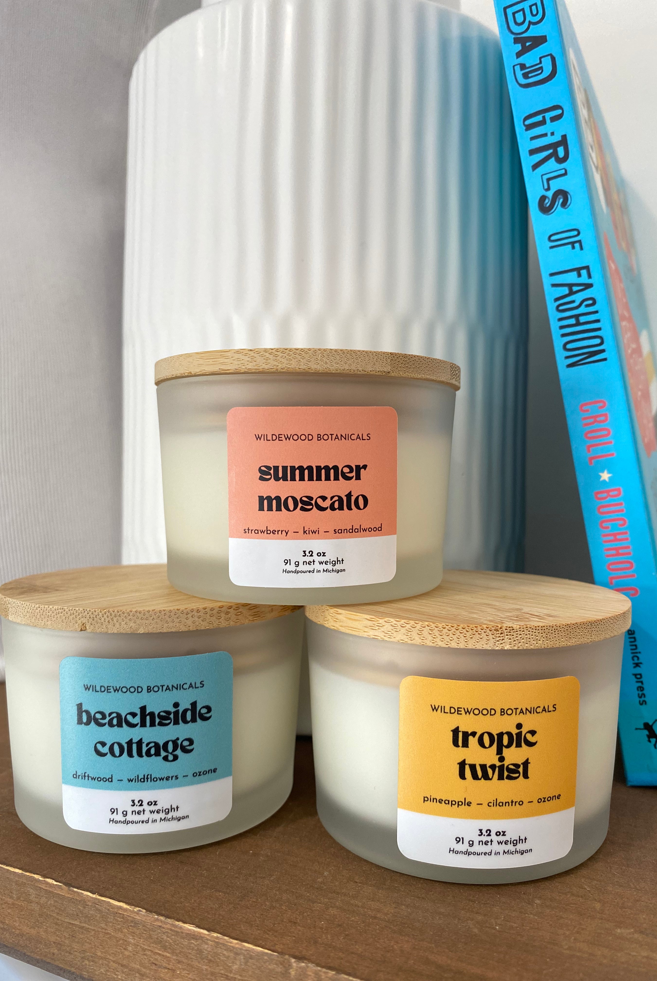 Shop Summer Moscato Mini Soy Candle- at Ruby Joy Boutique, a Women's Clothing Store in Pickerington, Ohio