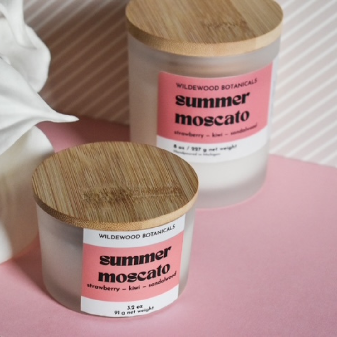 Shop Summer Moscato Mini Soy Candle- at Ruby Joy Boutique, a Women's Clothing Store in Pickerington, Ohio