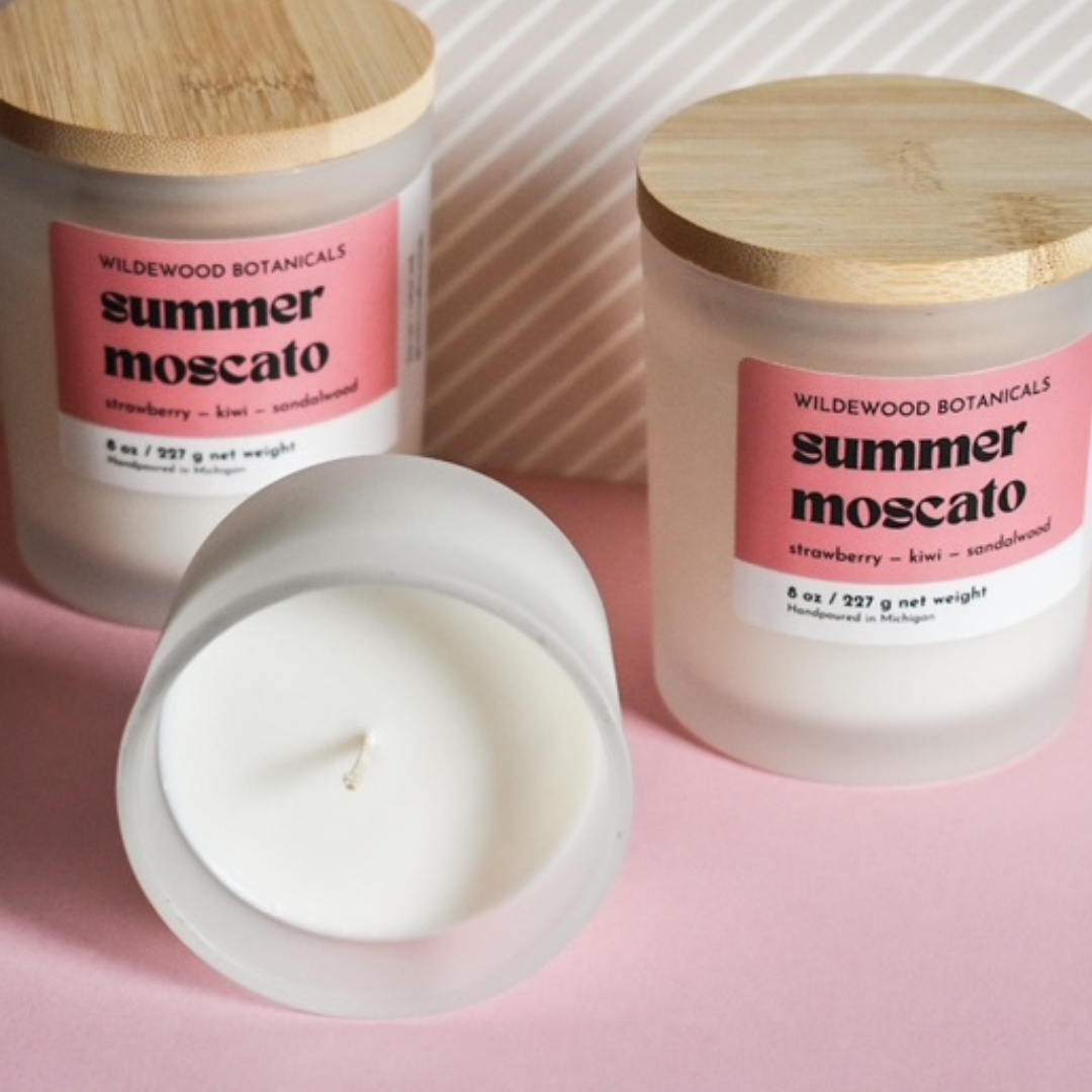 Shop Summer Moscato Mini Soy Candle- at Ruby Joy Boutique, a Women's Clothing Store in Pickerington, Ohio