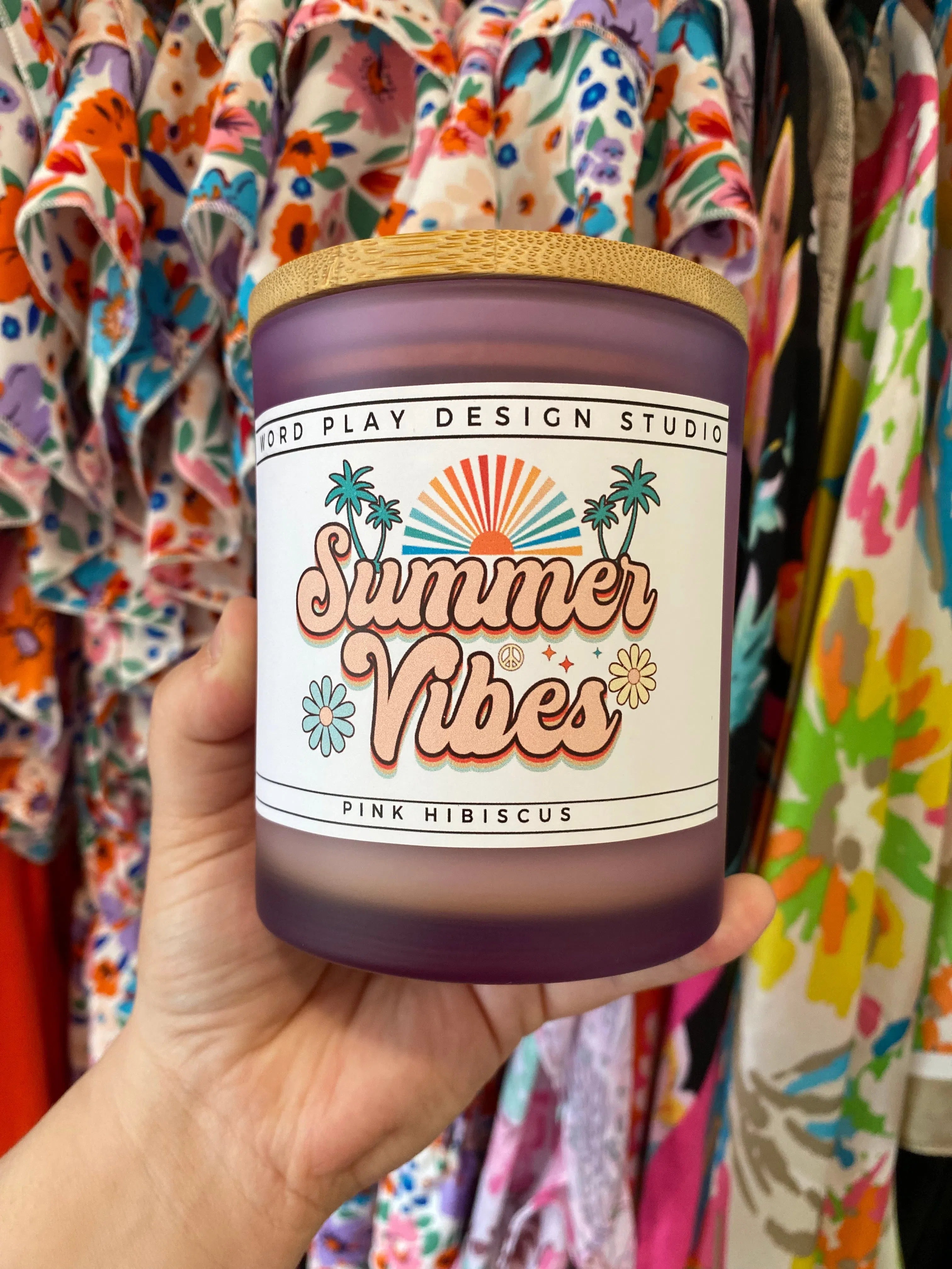 Shop Summer Vibes | Pink Hibiscus-Candles at Ruby Joy Boutique, a Women's Clothing Store in Pickerington, Ohio