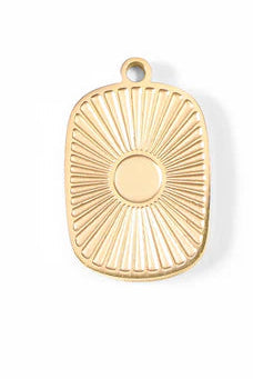 Shop Sunburst Medallion Charm- at Ruby Joy Boutique, a Women's Clothing Store in Pickerington, Ohio