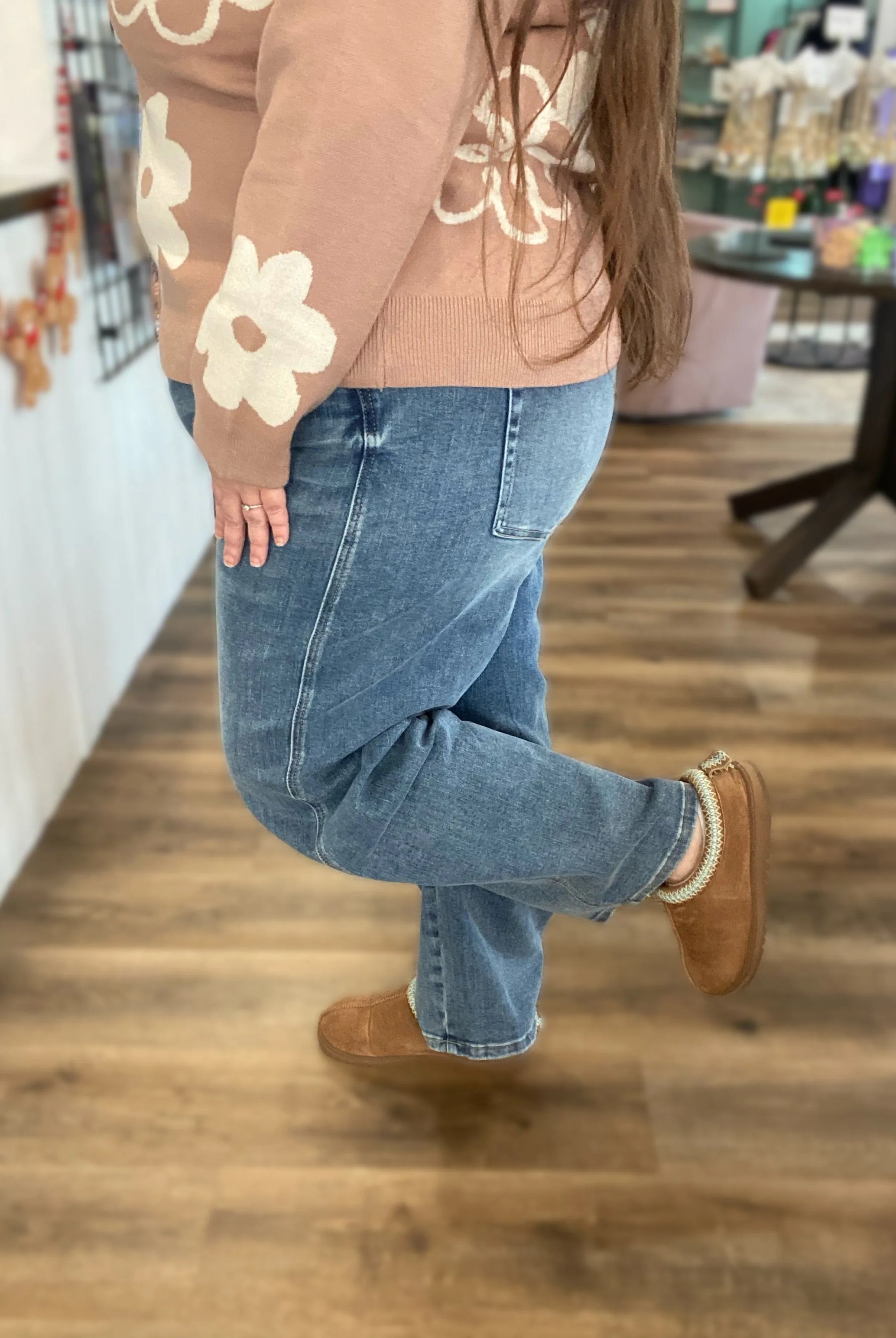 Shop Super High Barrel Leg Jeans | Mica Denim- at Ruby Joy Boutique, a Women's Clothing Store in Pickerington, Ohio