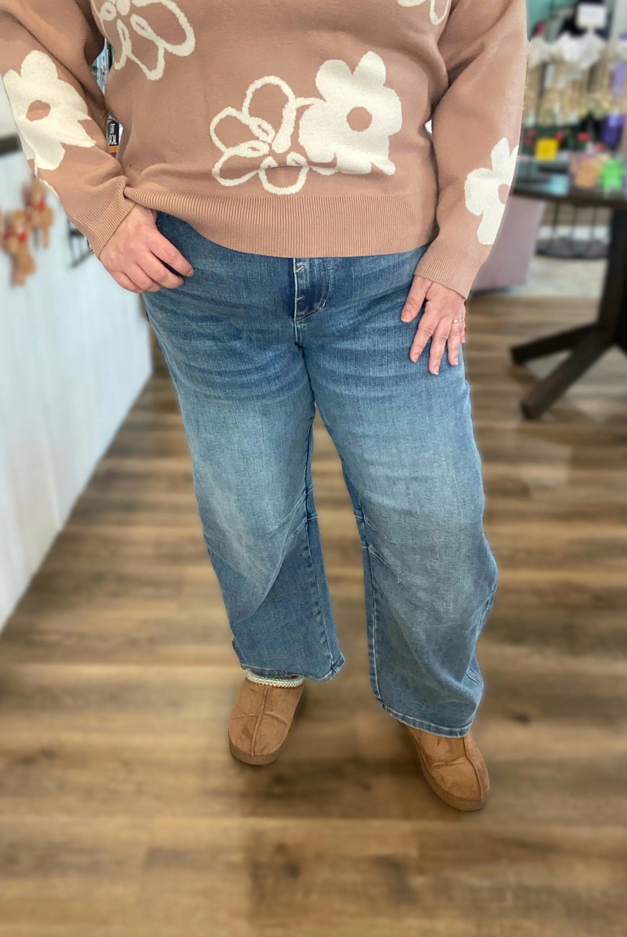 Shop Super High Barrel Leg Jeans | Mica Denim- at Ruby Joy Boutique, a Women's Clothing Store in Pickerington, Ohio
