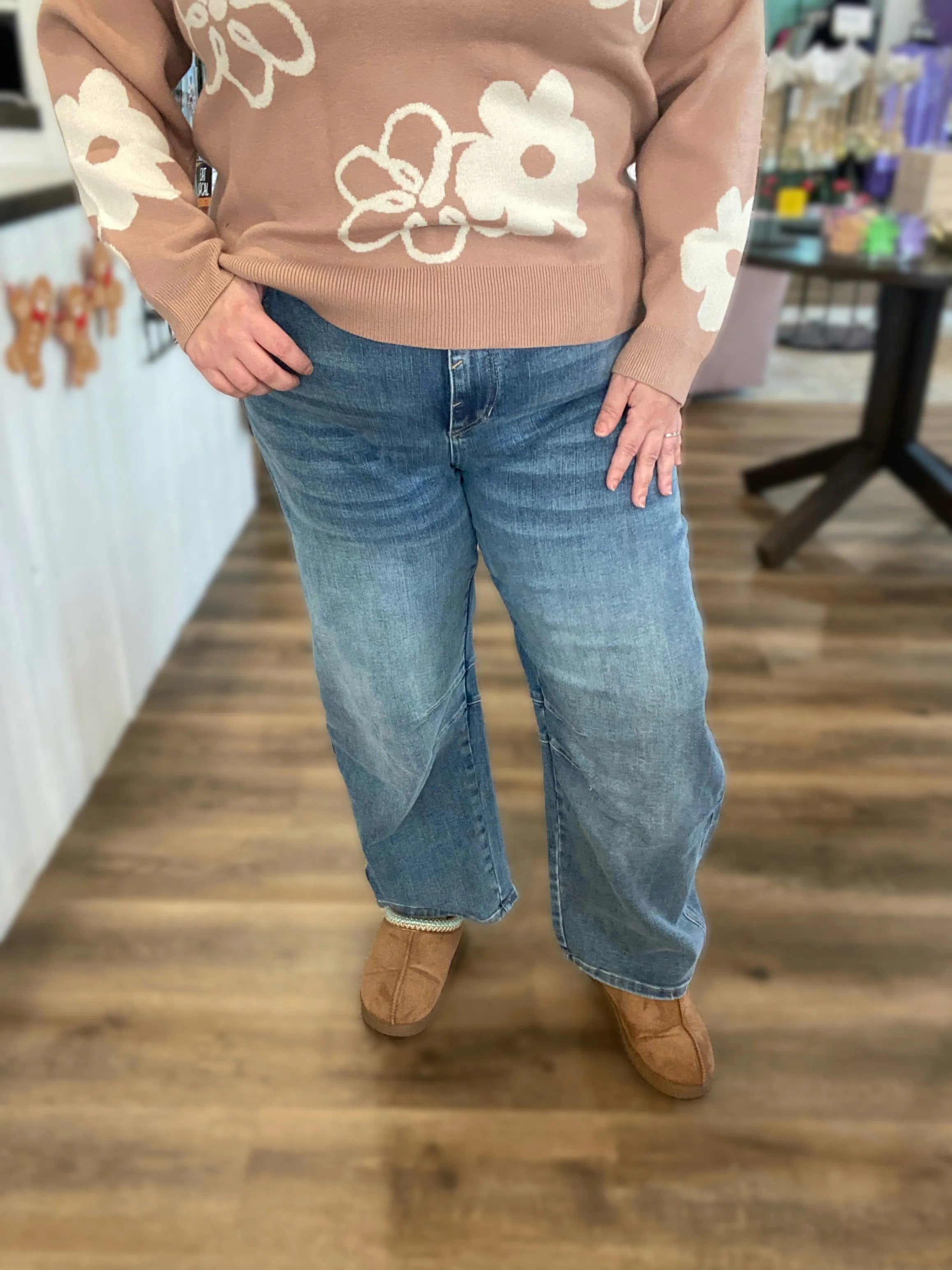 Shop Super High Barrel Leg Jeans | Mica Denim- at Ruby Joy Boutique, a Women's Clothing Store in Pickerington, Ohio