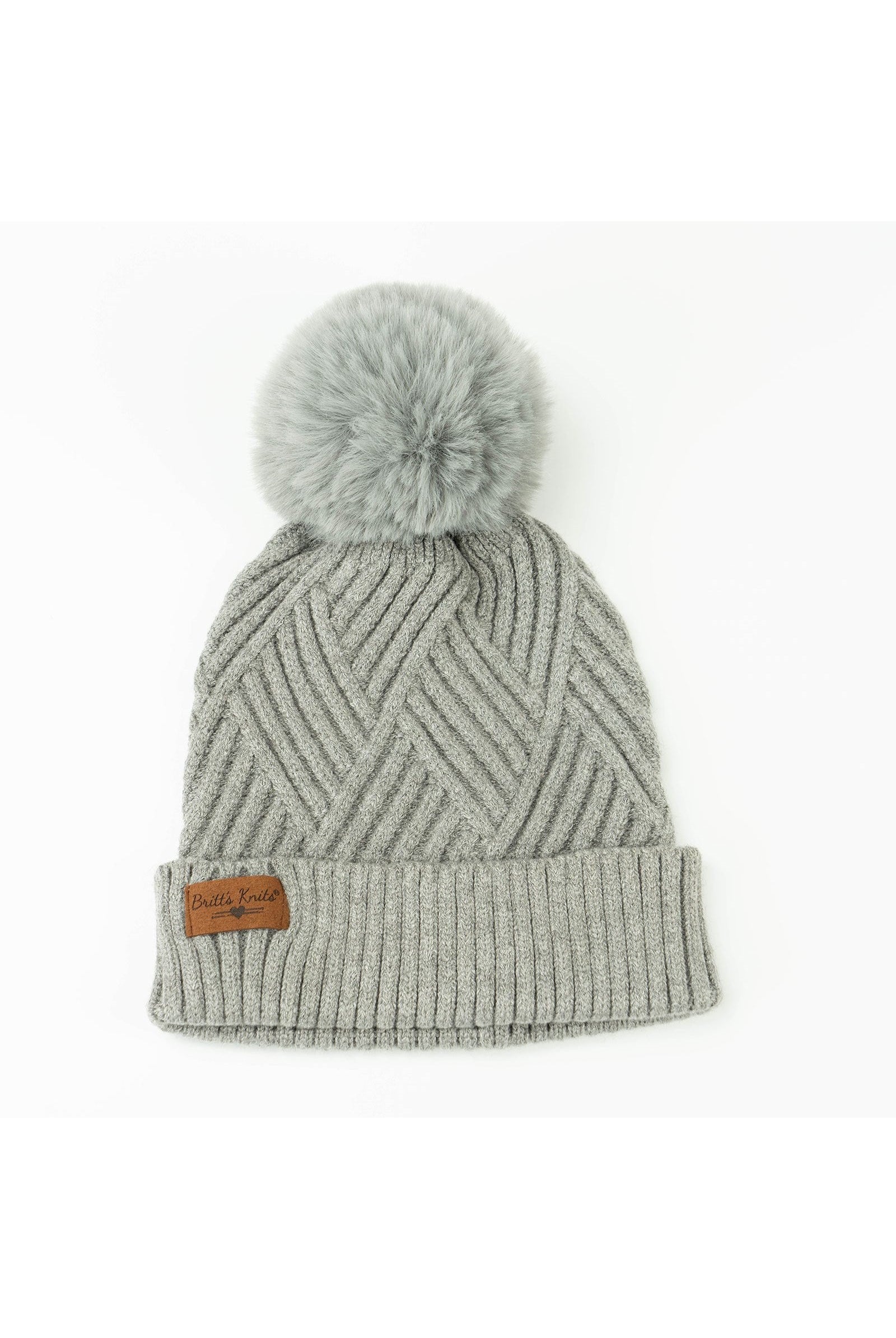 Shop Super Poof Pom Hat-Winter Hat at Ruby Joy Boutique, a Women's Clothing Store in Pickerington, Ohio