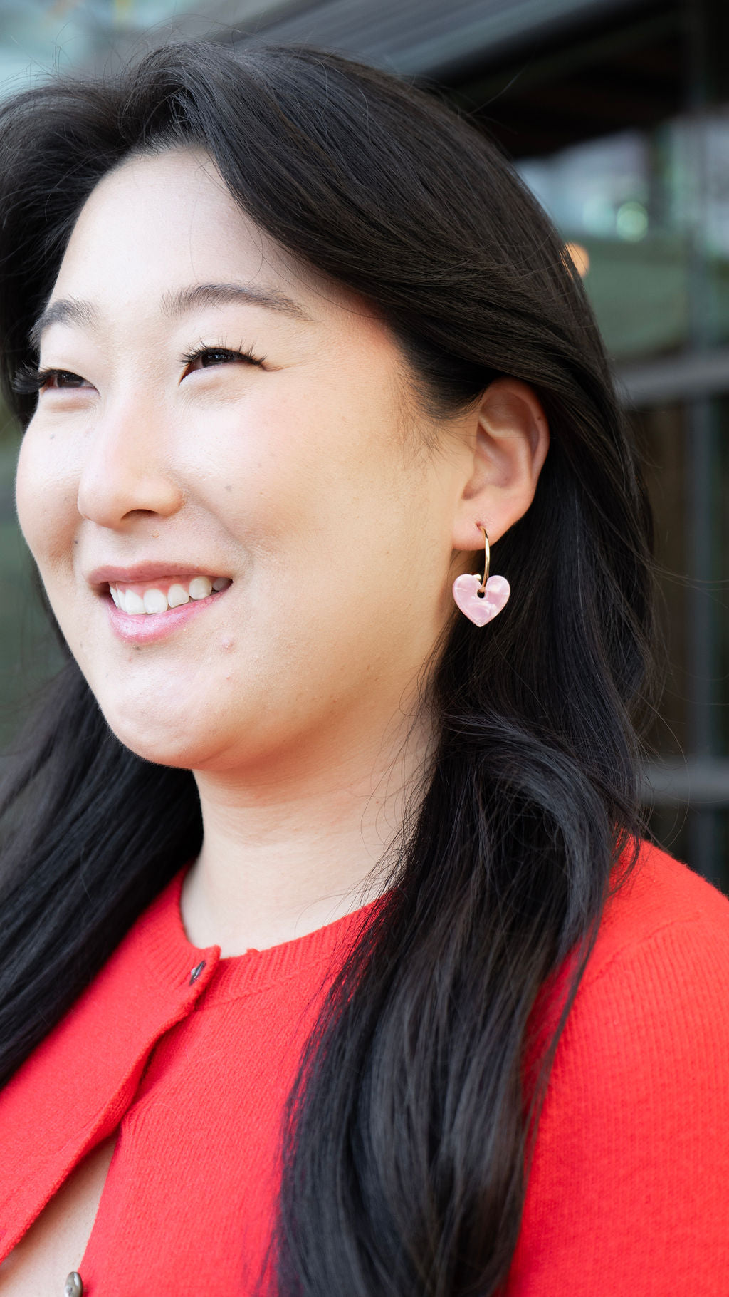 Shop Sweetheart Hoops - Pink- at Ruby Joy Boutique, a Women's Clothing Store in Pickerington, Ohio