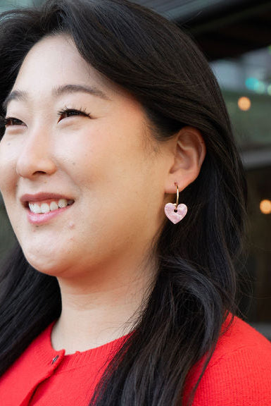 Shop Sweetheart Hoops - Pink- at Ruby Joy Boutique, a Women's Clothing Store in Pickerington, Ohio