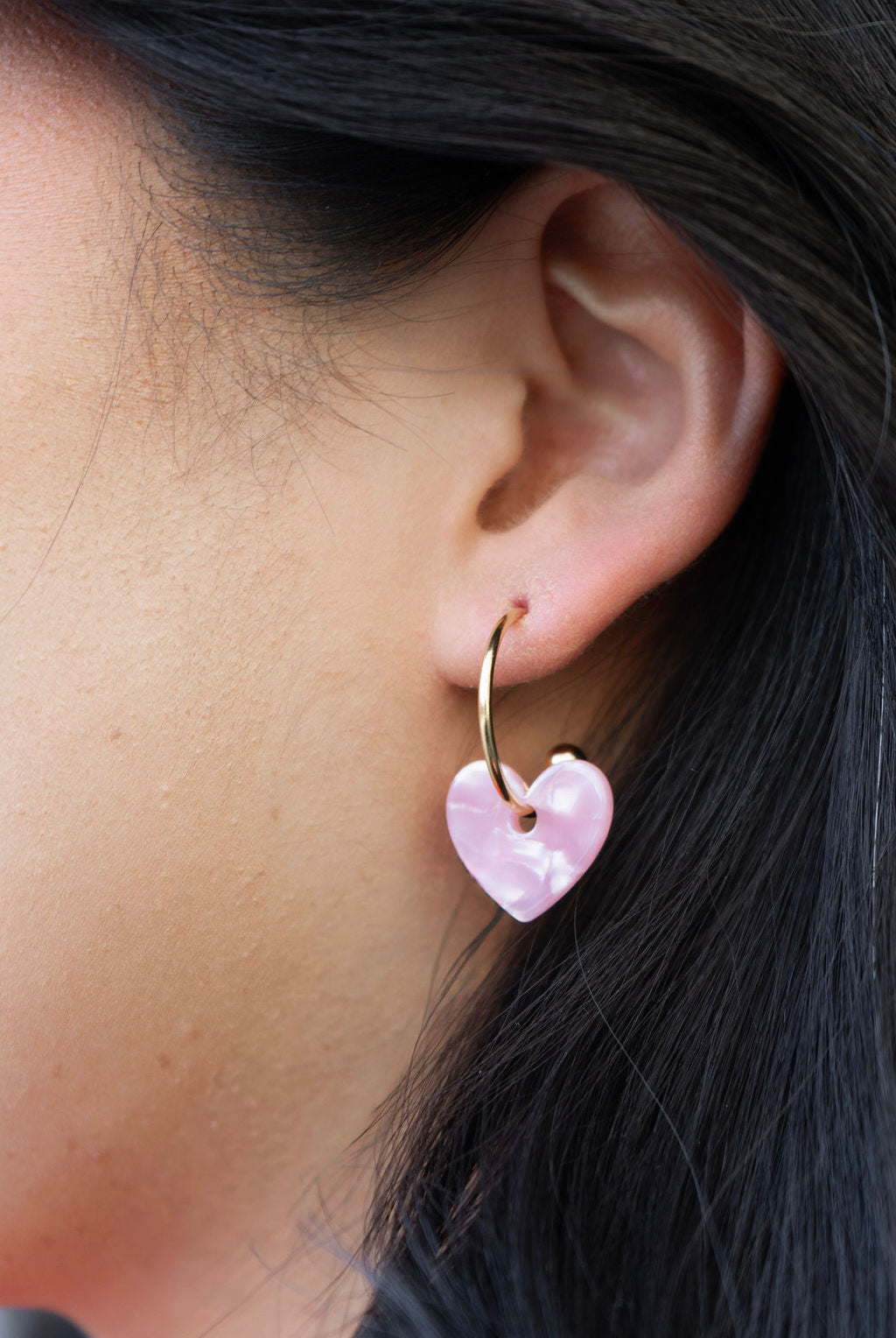 Shop Sweetheart Hoops - Pink- at Ruby Joy Boutique, a Women's Clothing Store in Pickerington, Ohio