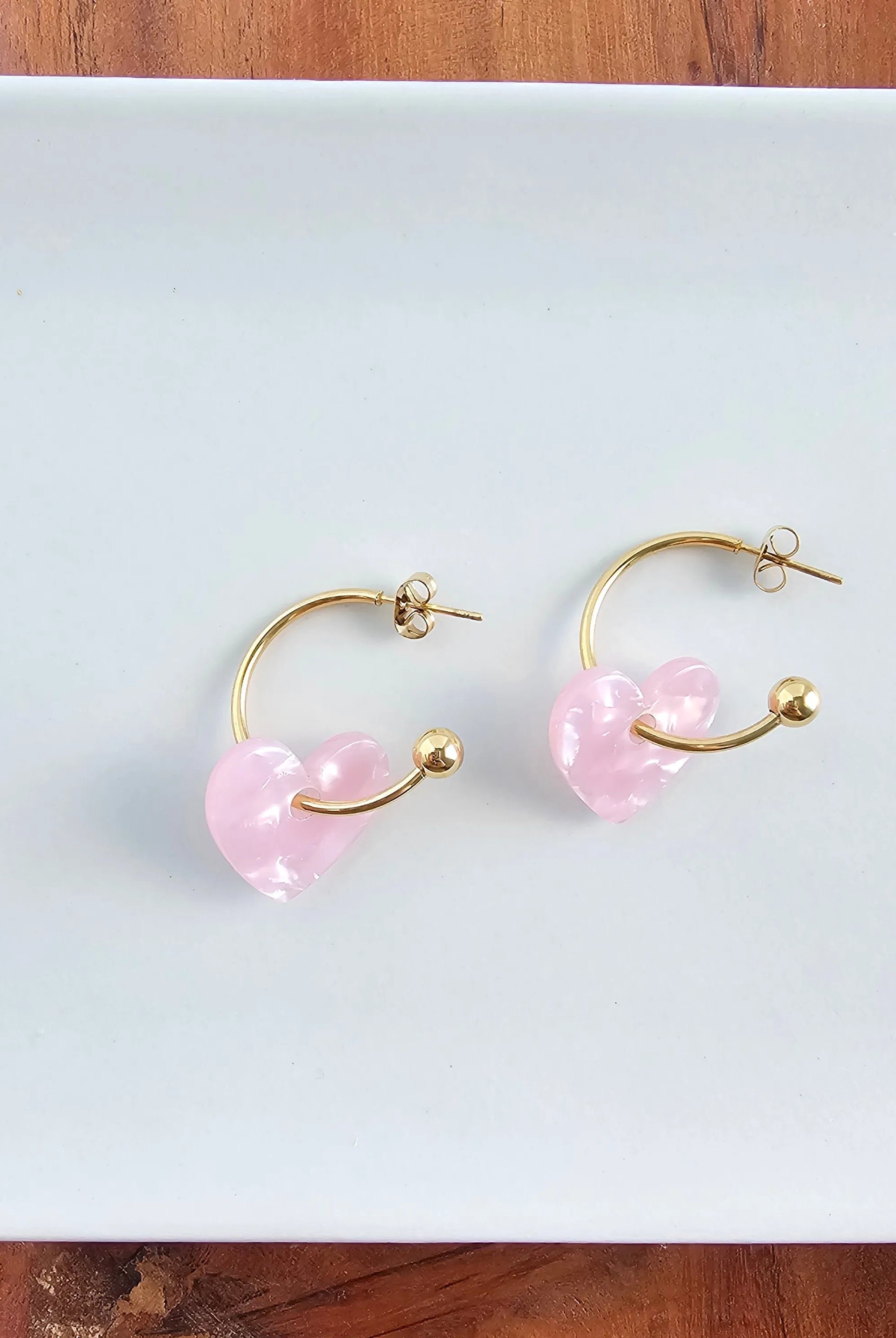 Shop Sweetheart Hoops - Pink- at Ruby Joy Boutique, a Women's Clothing Store in Pickerington, Ohio