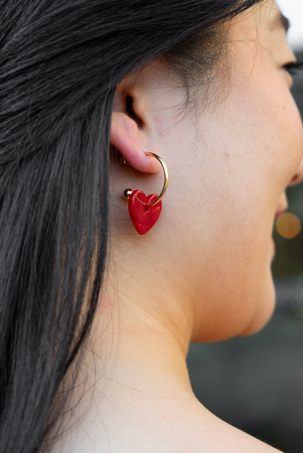 Shop Sweetheart Hoops - Red- at Ruby Joy Boutique, a Women's Clothing Store in Pickerington, Ohio