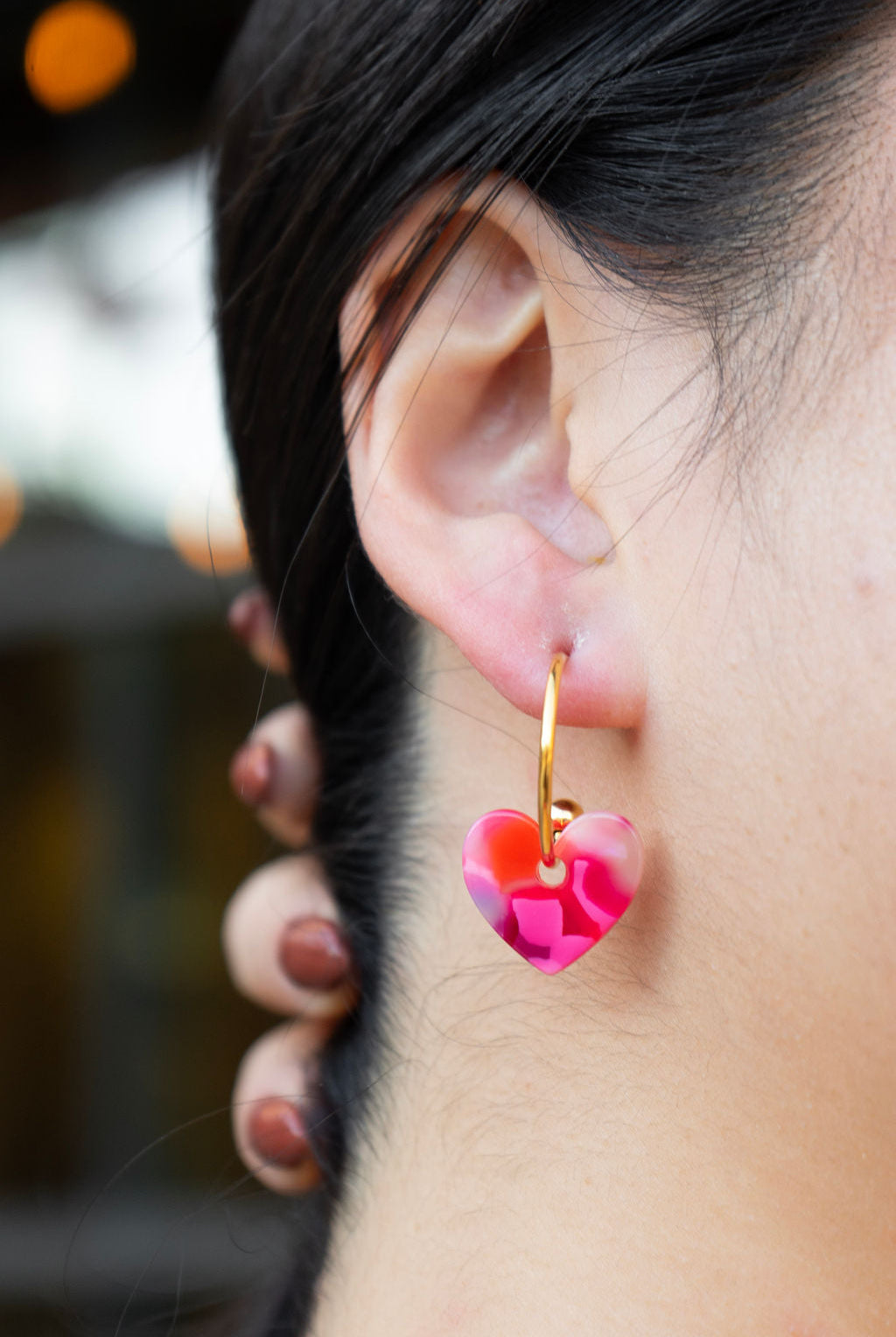 Shop Sweetheart Hoops - Tickled Pink- at Ruby Joy Boutique, a Women's Clothing Store in Pickerington, Ohio