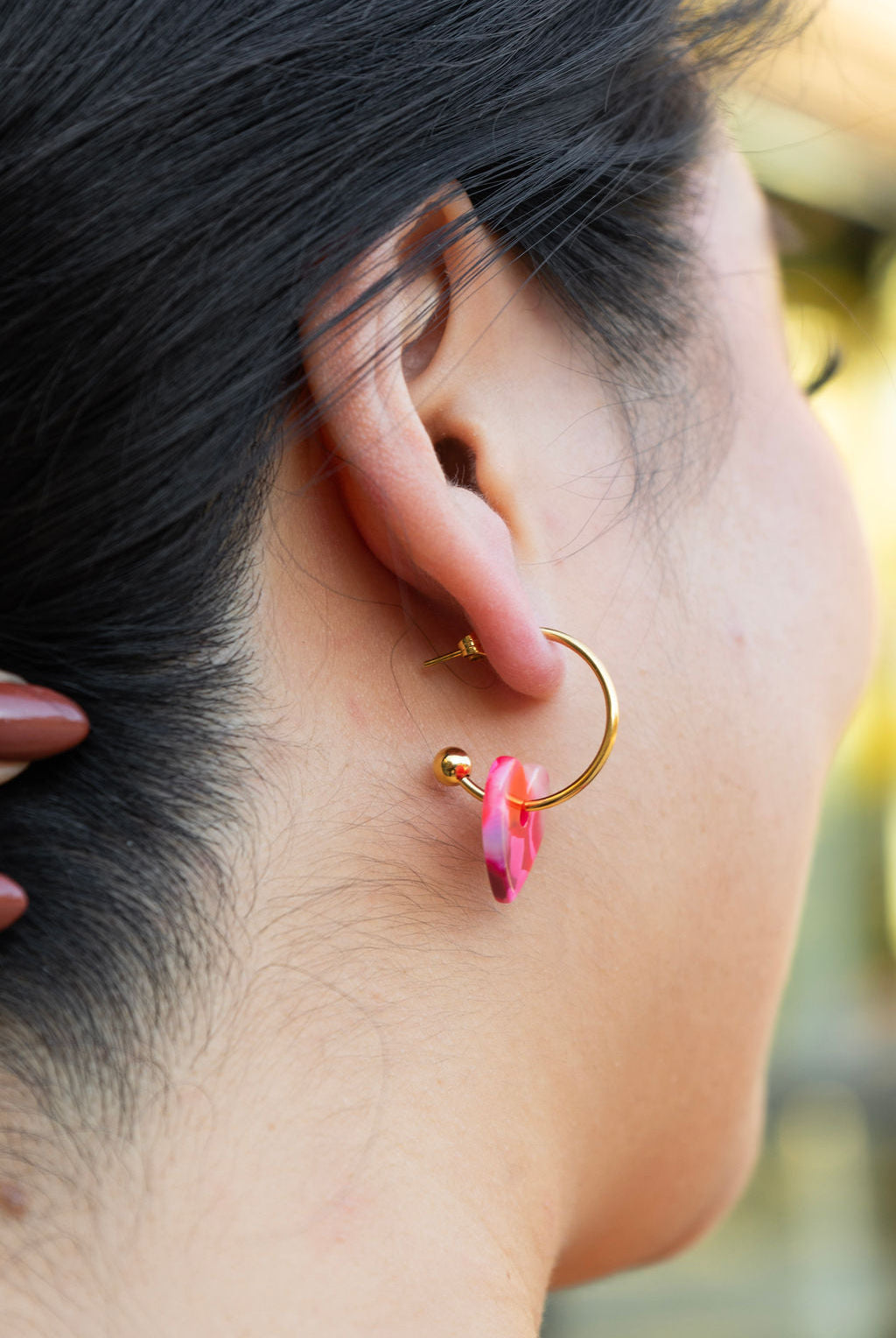 Shop Sweetheart Hoops - Tickled Pink- at Ruby Joy Boutique, a Women's Clothing Store in Pickerington, Ohio