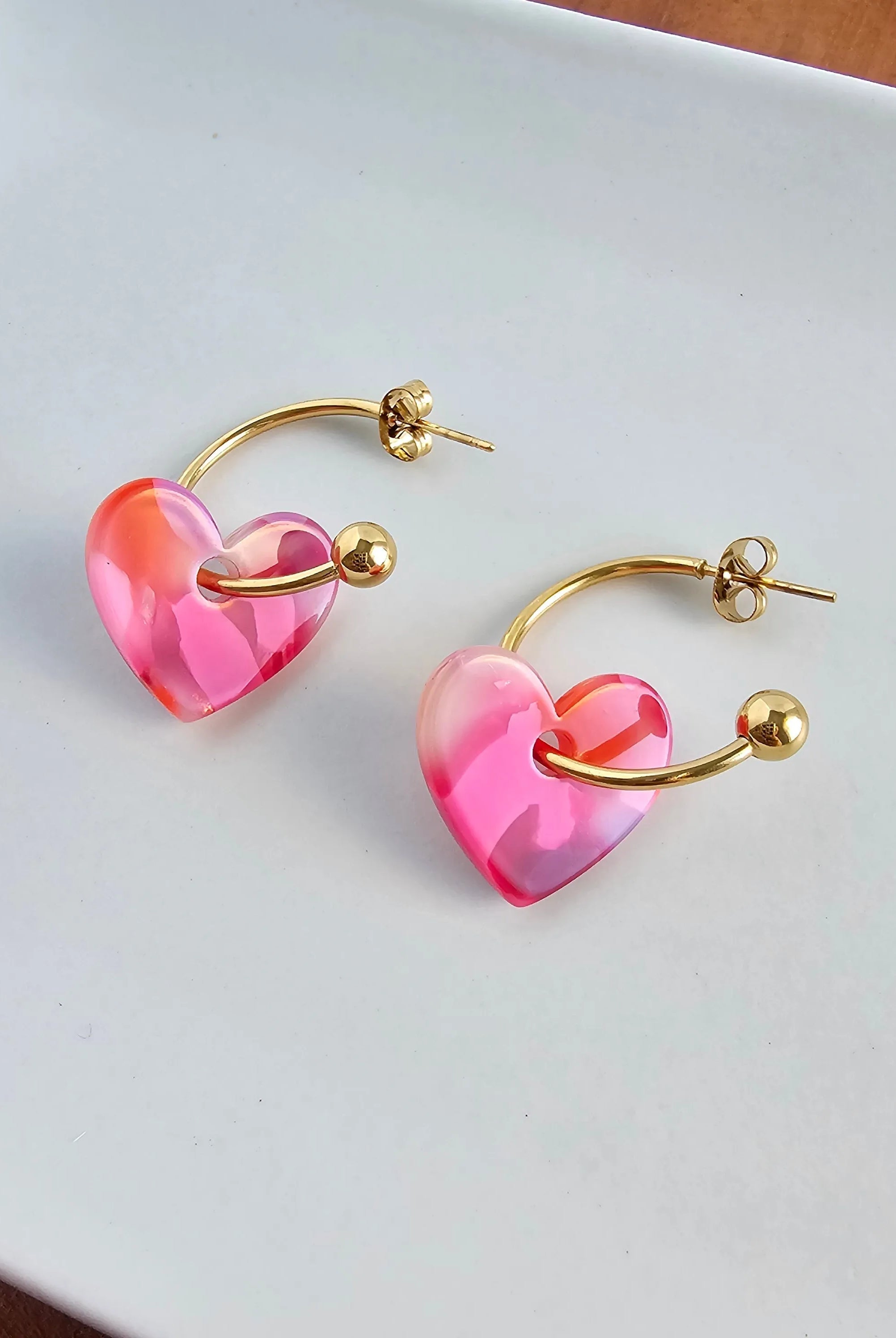 Shop Sweetheart Hoops - Tickled Pink- at Ruby Joy Boutique, a Women's Clothing Store in Pickerington, Ohio