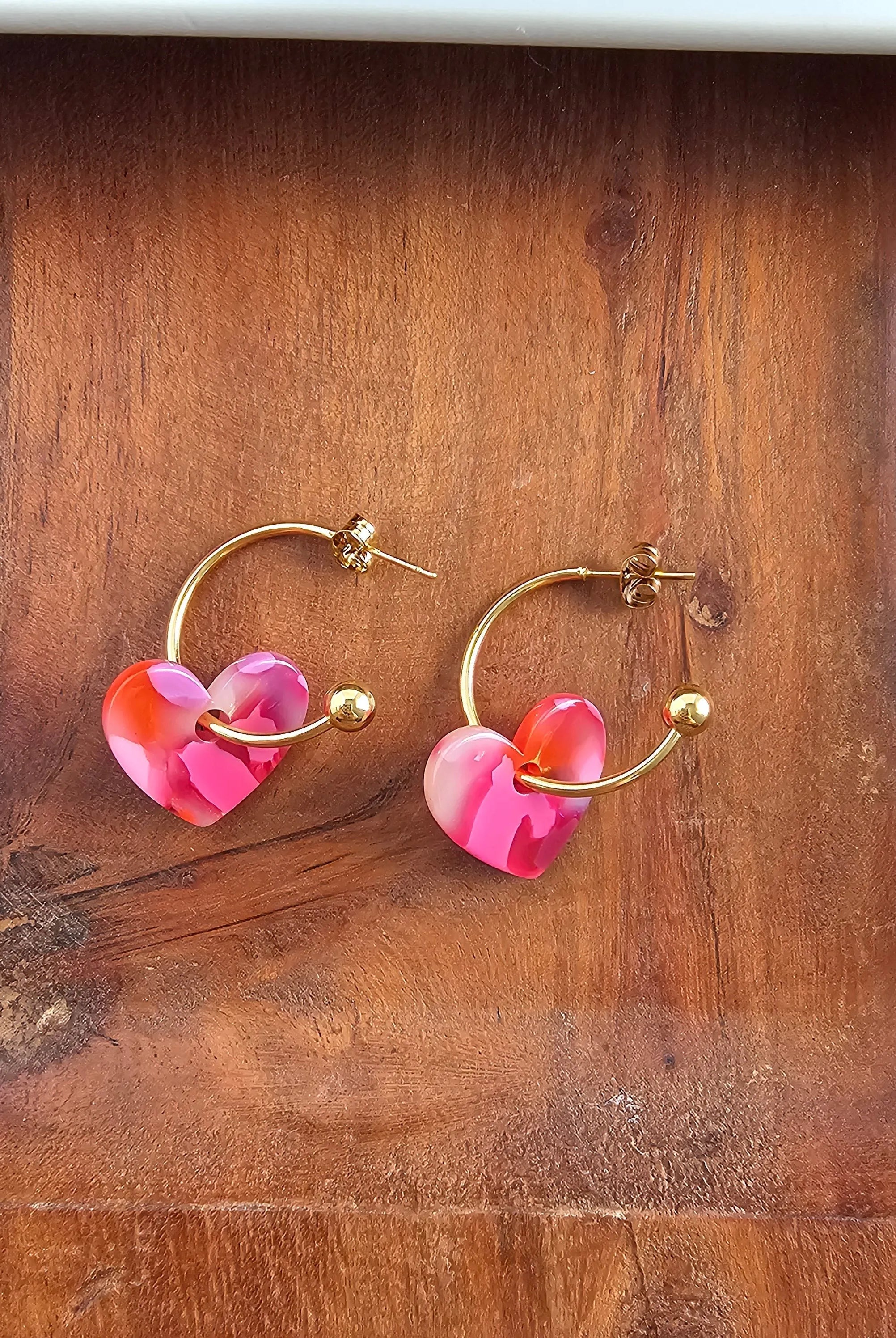 Shop Sweetheart Hoops - Tickled Pink- at Ruby Joy Boutique, a Women's Clothing Store in Pickerington, Ohio