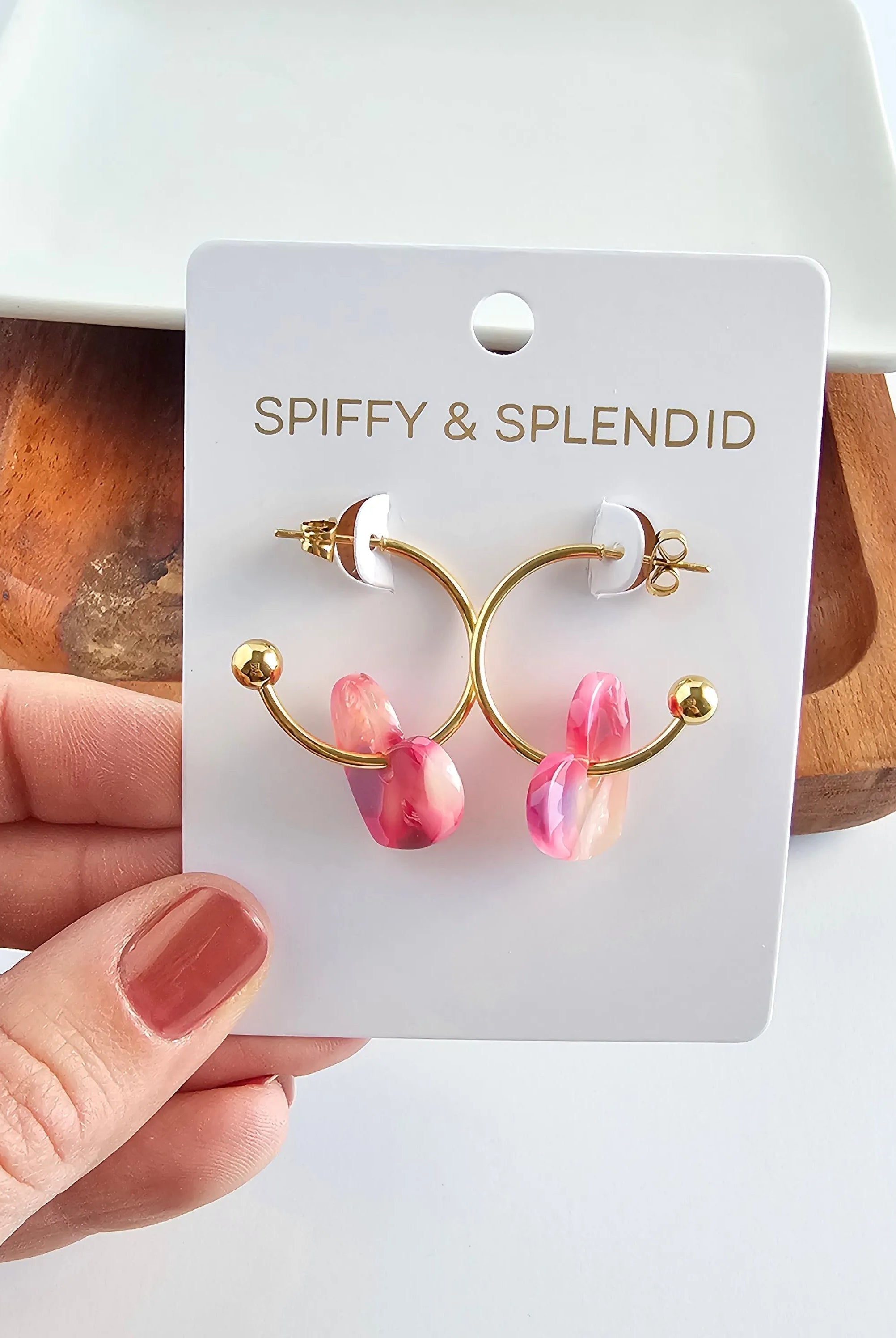 Shop Sweetheart Hoops - Tickled Pink- at Ruby Joy Boutique, a Women's Clothing Store in Pickerington, Ohio