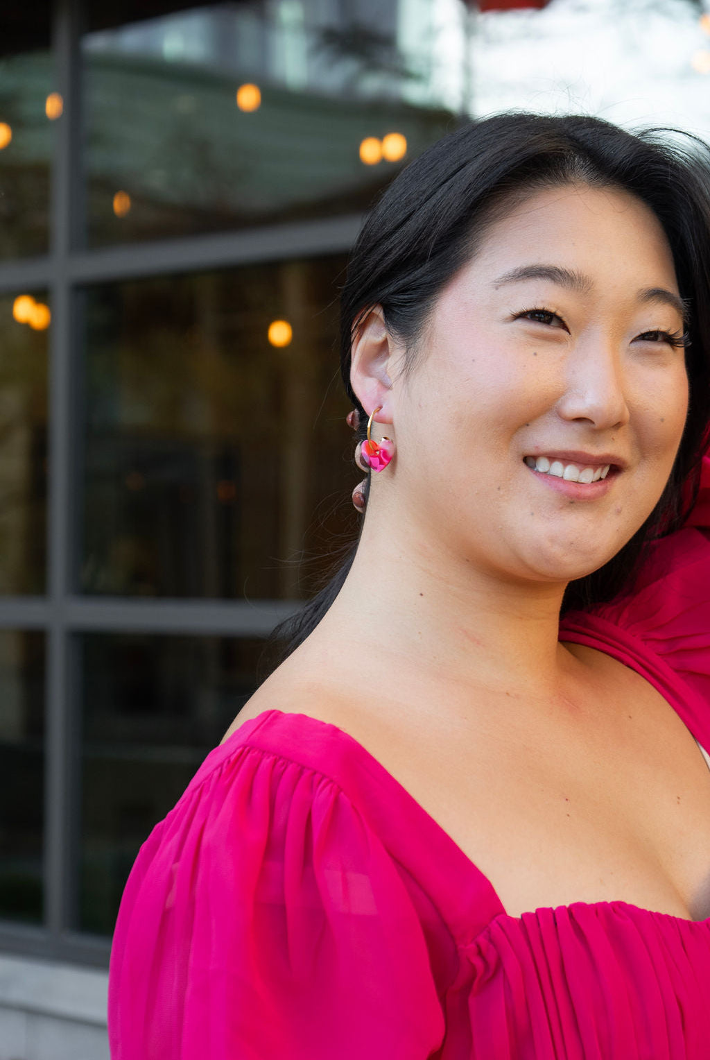 Shop Sweetheart Hoops - Tickled Pink- at Ruby Joy Boutique, a Women's Clothing Store in Pickerington, Ohio