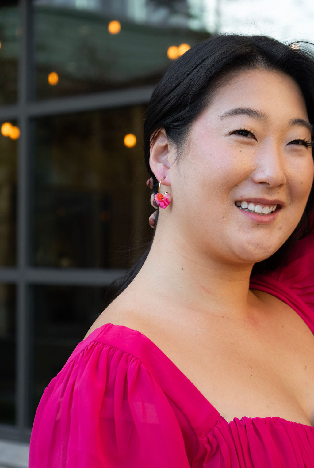 Shop Sweetheart Hoops - Tickled Pink- at Ruby Joy Boutique, a Women's Clothing Store in Pickerington, Ohio