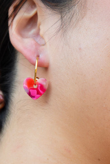 Shop Sweetheart Hoops - Tickled Pink- at Ruby Joy Boutique, a Women's Clothing Store in Pickerington, Ohio