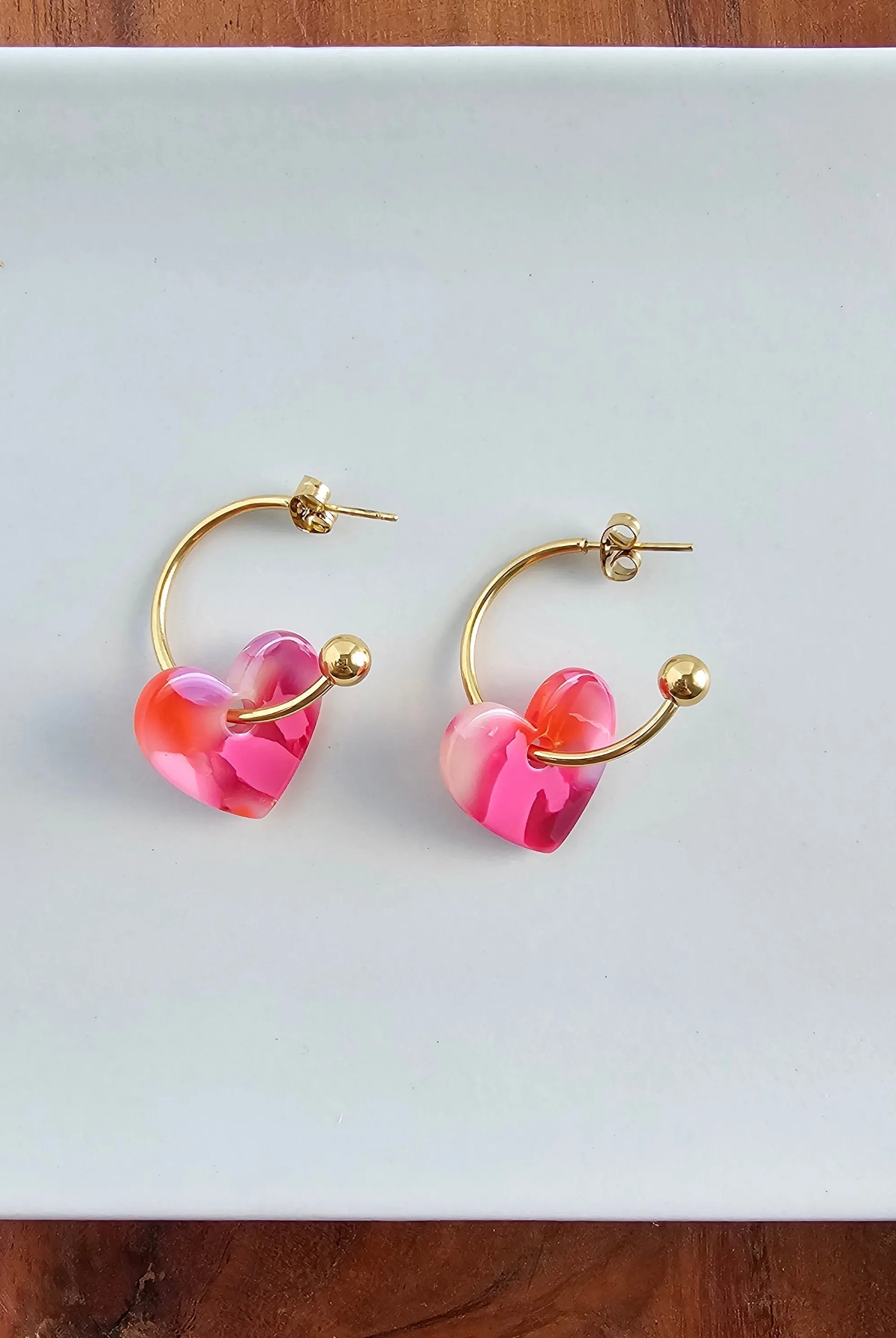 Shop Sweetheart Hoops - Tickled Pink- at Ruby Joy Boutique, a Women's Clothing Store in Pickerington, Ohio