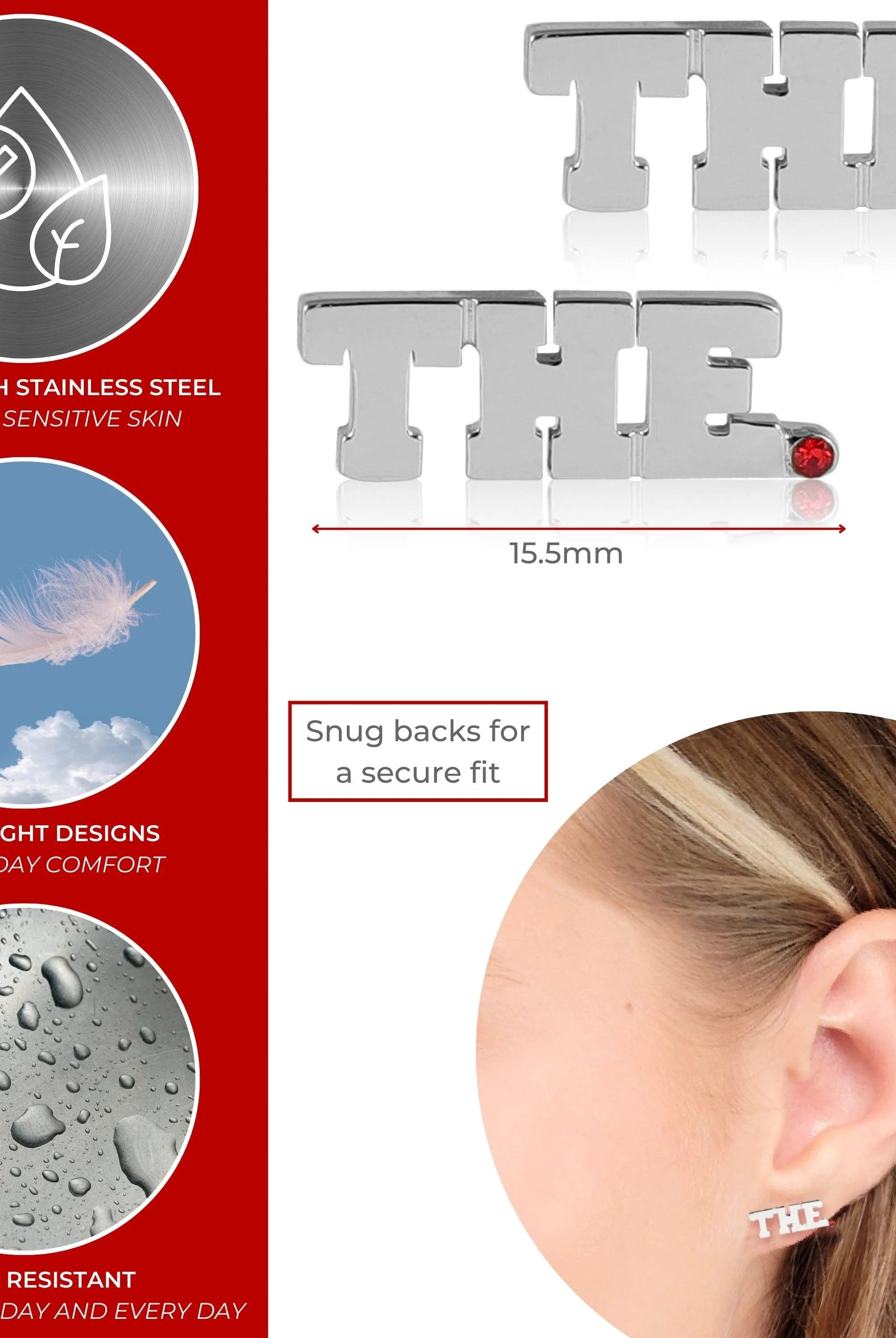 Shop THE. Ohio State University Stud Earrings- at Ruby Joy Boutique, a Women's Clothing Store in Pickerington, Ohio