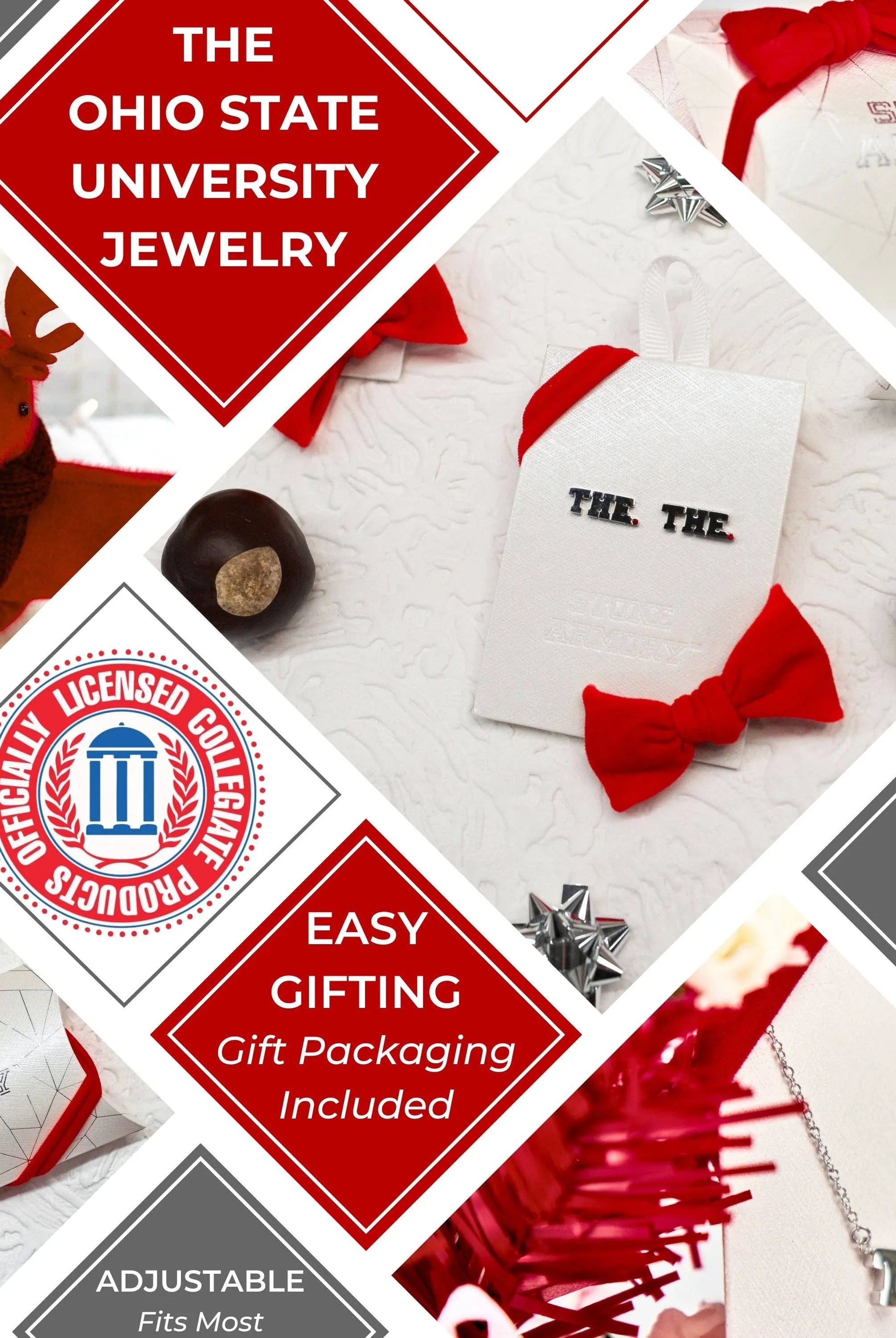 Shop THE. Ohio State University Stud Earrings- at Ruby Joy Boutique, a Women's Clothing Store in Pickerington, Ohio