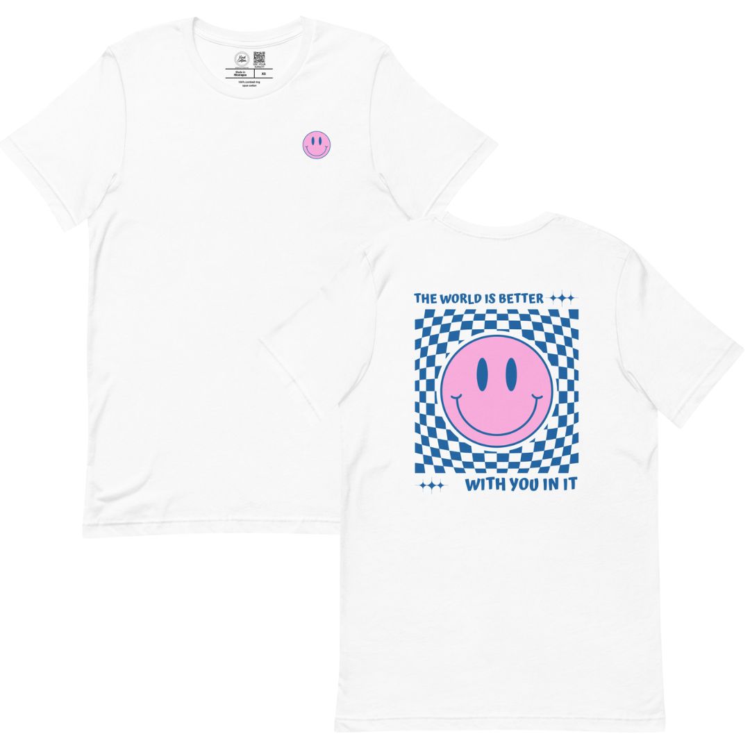 Shop The World is Better Classic Tee | Kind Cotton-Crew at Ruby Joy Boutique, a Women's Clothing Store in Pickerington, Ohio