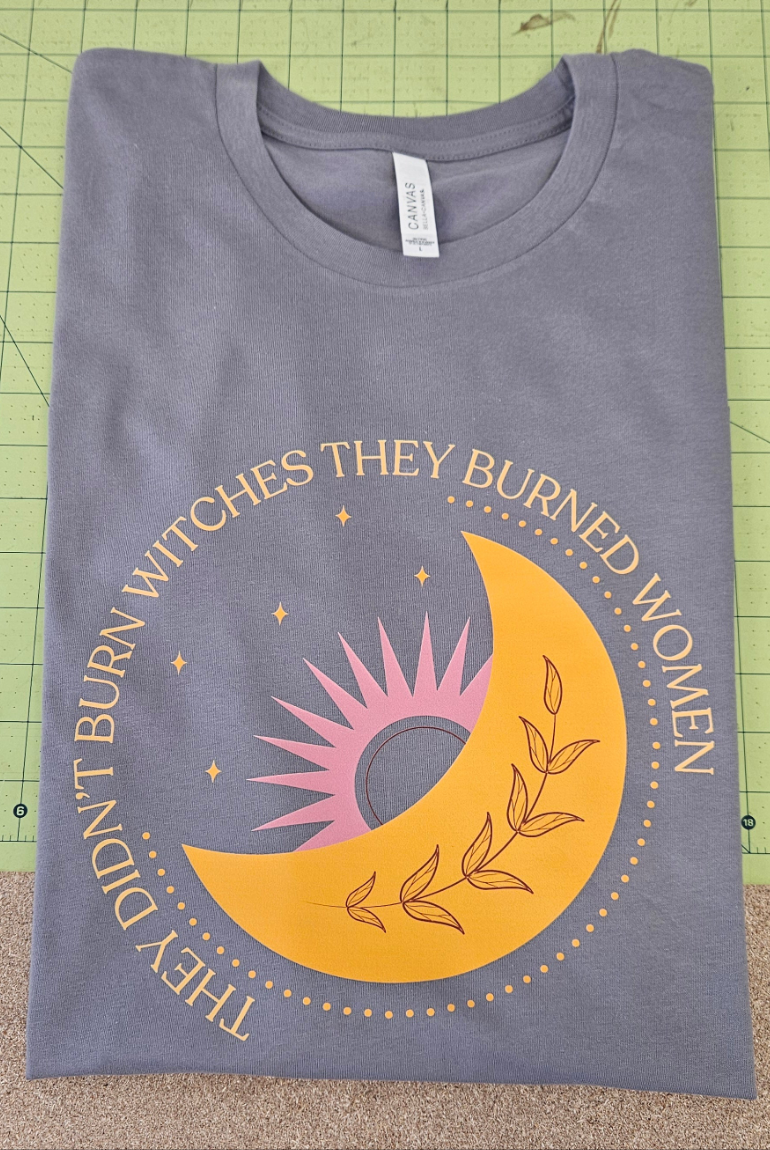 Shop They Didn't Burn Witches Custom Graphic - Moon- at Ruby Joy Boutique, a Women's Clothing Store in Pickerington, Ohio