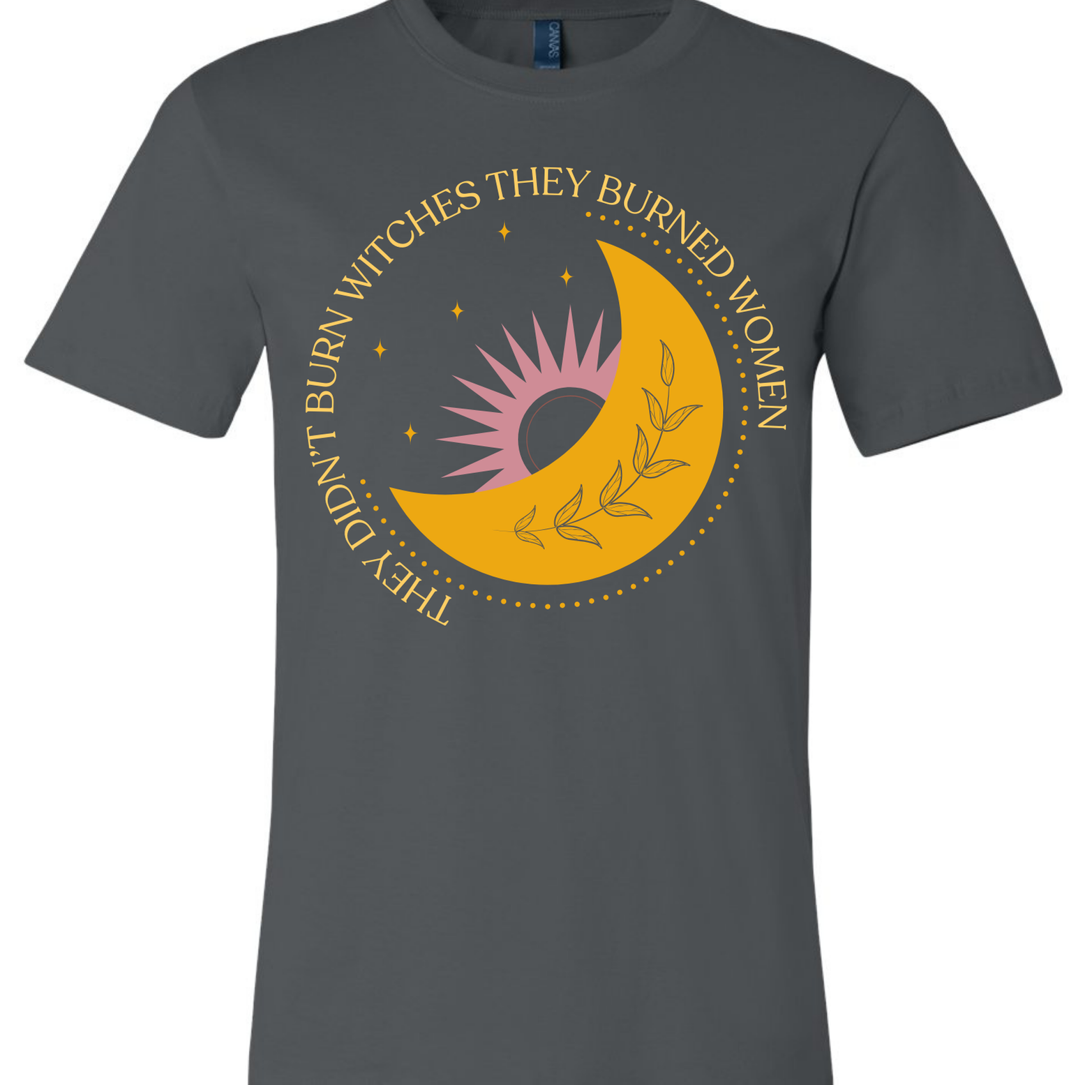 Shop They Didn't Burn Witches Custom Graphic - Moon-Small at Ruby Joy Boutique, a Women's Clothing Store in Pickerington, Ohio