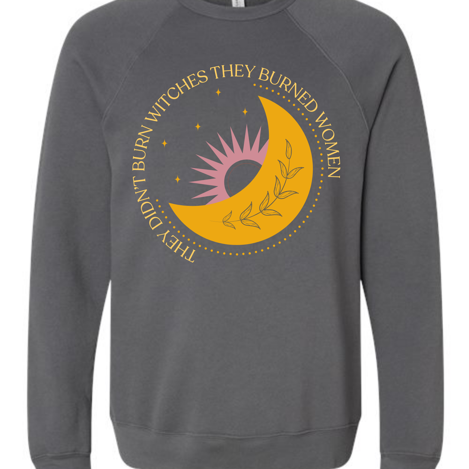 Shop They Didn't Burn Witches Custom Graphic - Moon-Small at Ruby Joy Boutique, a Women's Clothing Store in Pickerington, Ohio