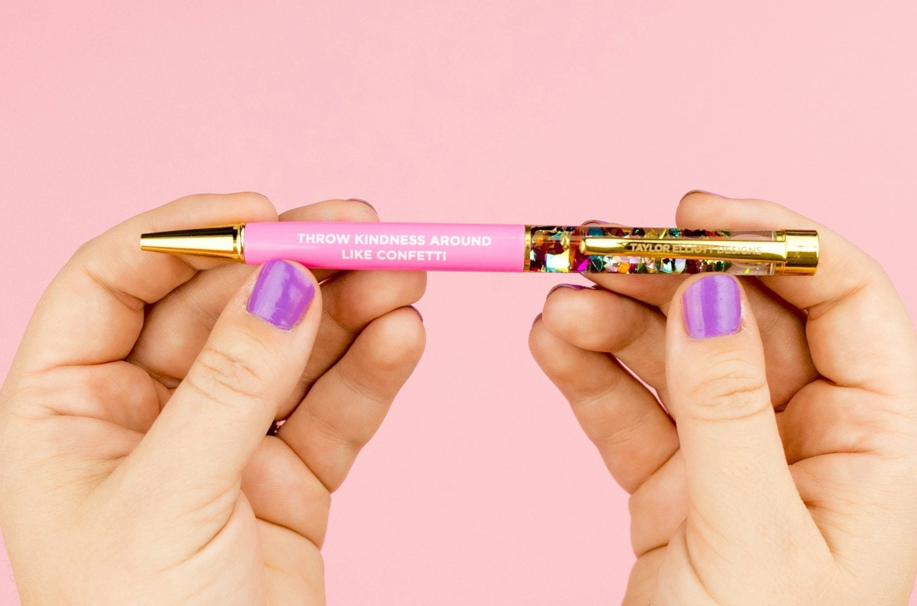 Shop "Throw Kindness Around Like Confetti" Confetti Pen-Pens at Ruby Joy Boutique, a Women's Clothing Store in Pickerington, Ohio