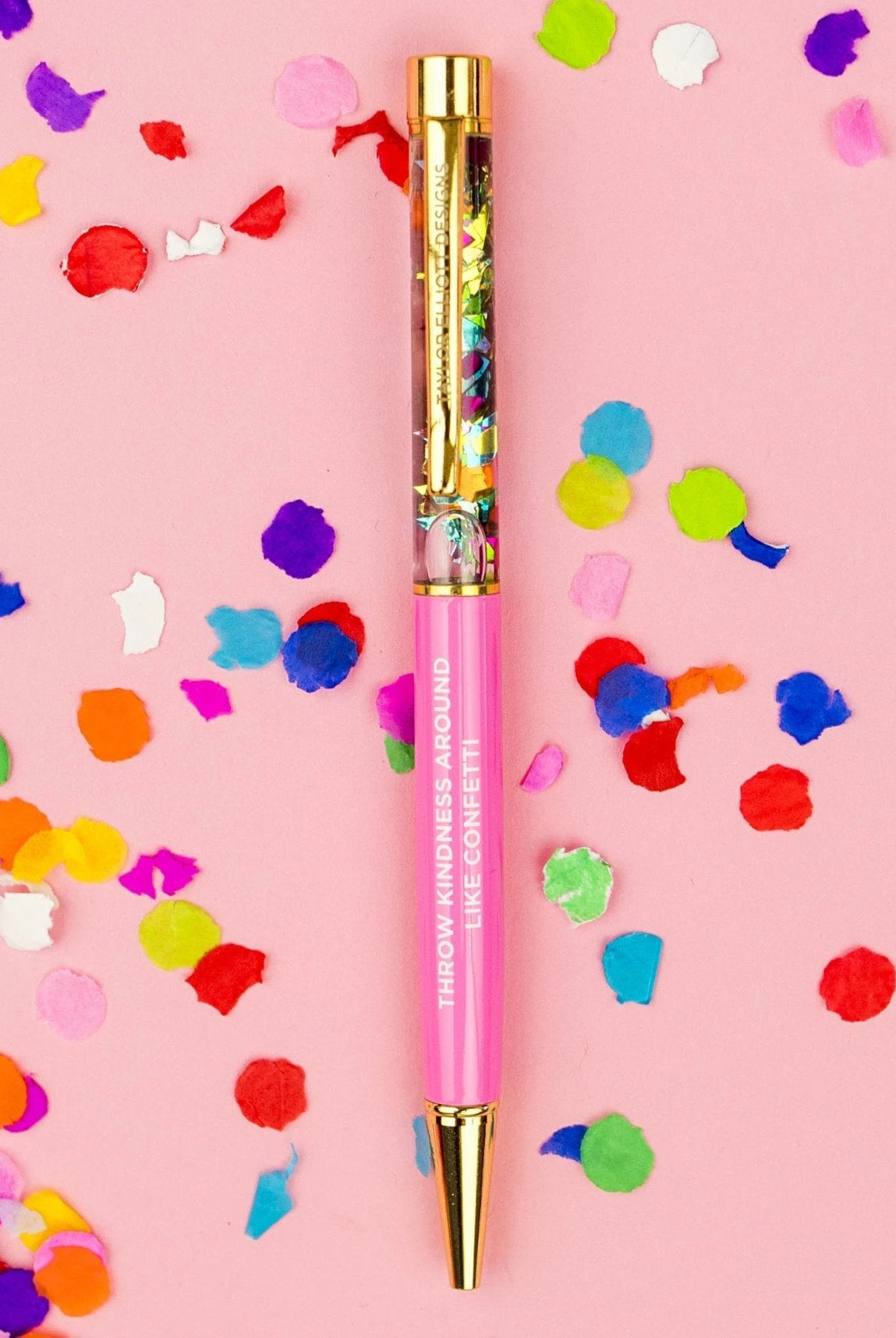 Shop "Throw Kindness Around Like Confetti" Confetti Pen-Pens at Ruby Joy Boutique, a Women's Clothing Store in Pickerington, Ohio