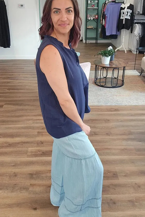 Shop Tiered Boho Wide Leg Pants with Pockets- at Ruby Joy Boutique, a Women's Clothing Store in Pickerington, Ohio