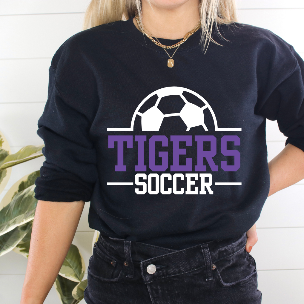 Shop Tigers Soccer Team Sweatshirts-XS at Ruby Joy Boutique, a Women's Clothing Store in Pickerington, Ohio