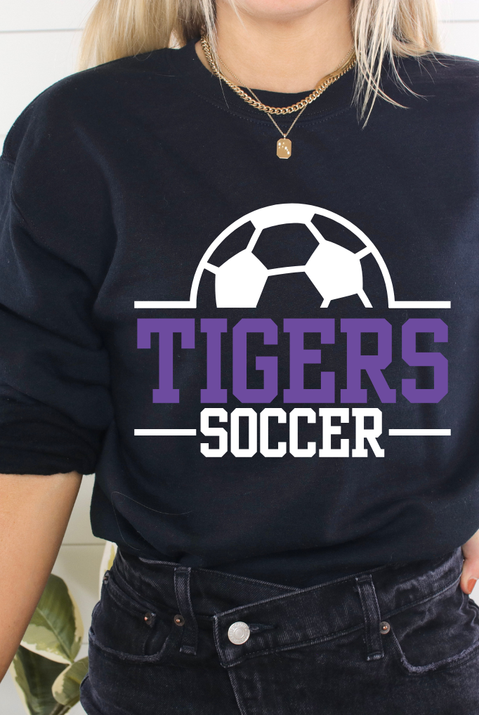 Shop Tigers Soccer Team Sweatshirts-XS at Ruby Joy Boutique, a Women's Clothing Store in Pickerington, Ohio