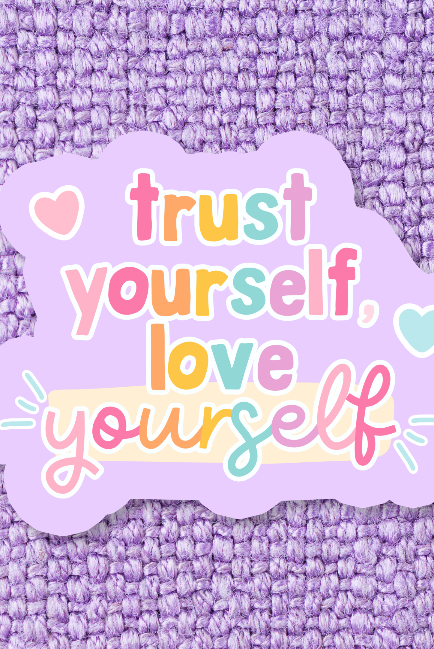 Shop Trust & Love Yourself Vinyl Sticker- at Ruby Joy Boutique, a Women's Clothing Store in Pickerington, Ohio