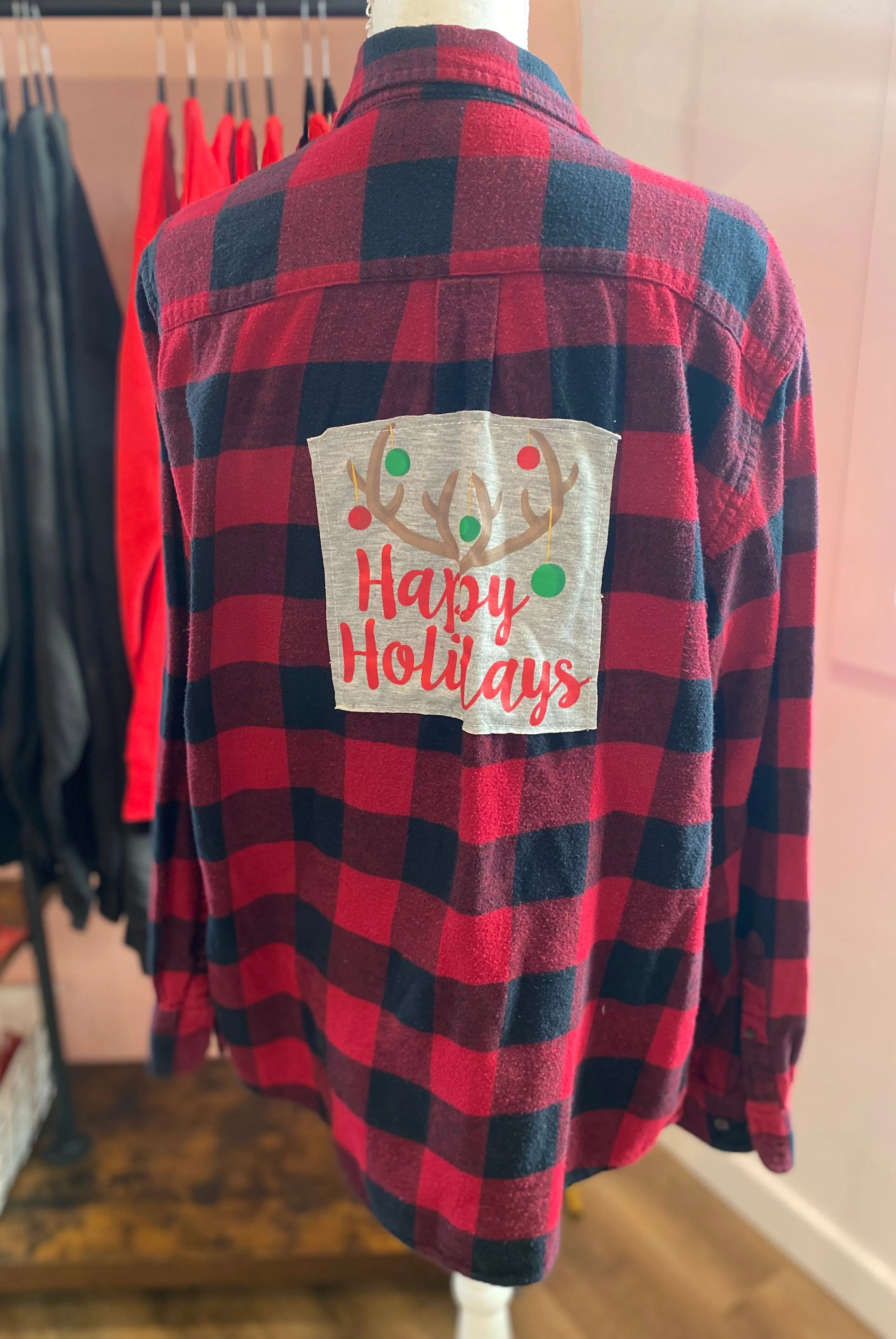 Shop Upcycled Holiday Flannels- at Ruby Joy Boutique, a Women's Clothing Store in Pickerington, Ohio