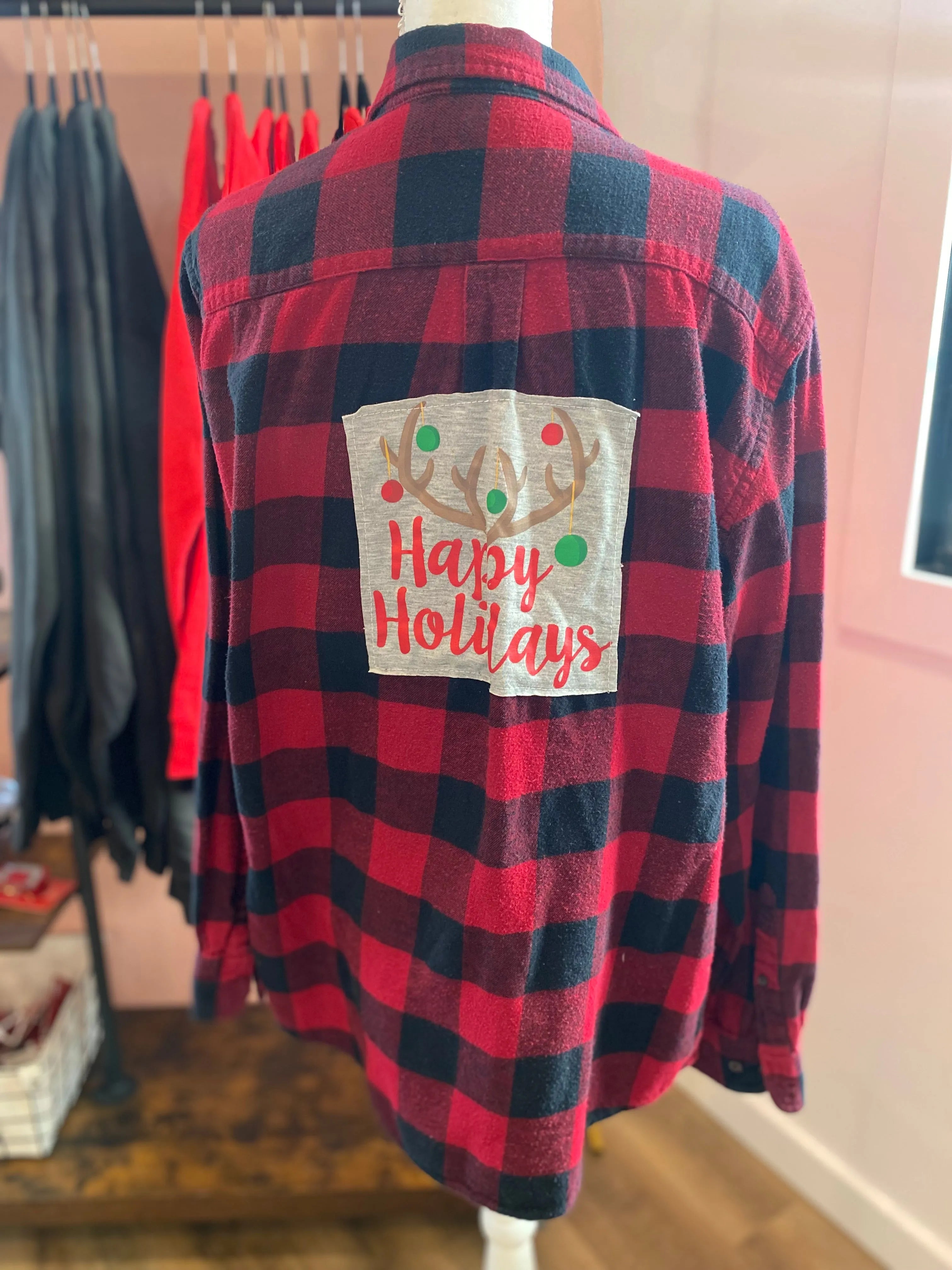 Shop Upcycled Holiday Flannels- at Ruby Joy Boutique, a Women's Clothing Store in Pickerington, Ohio