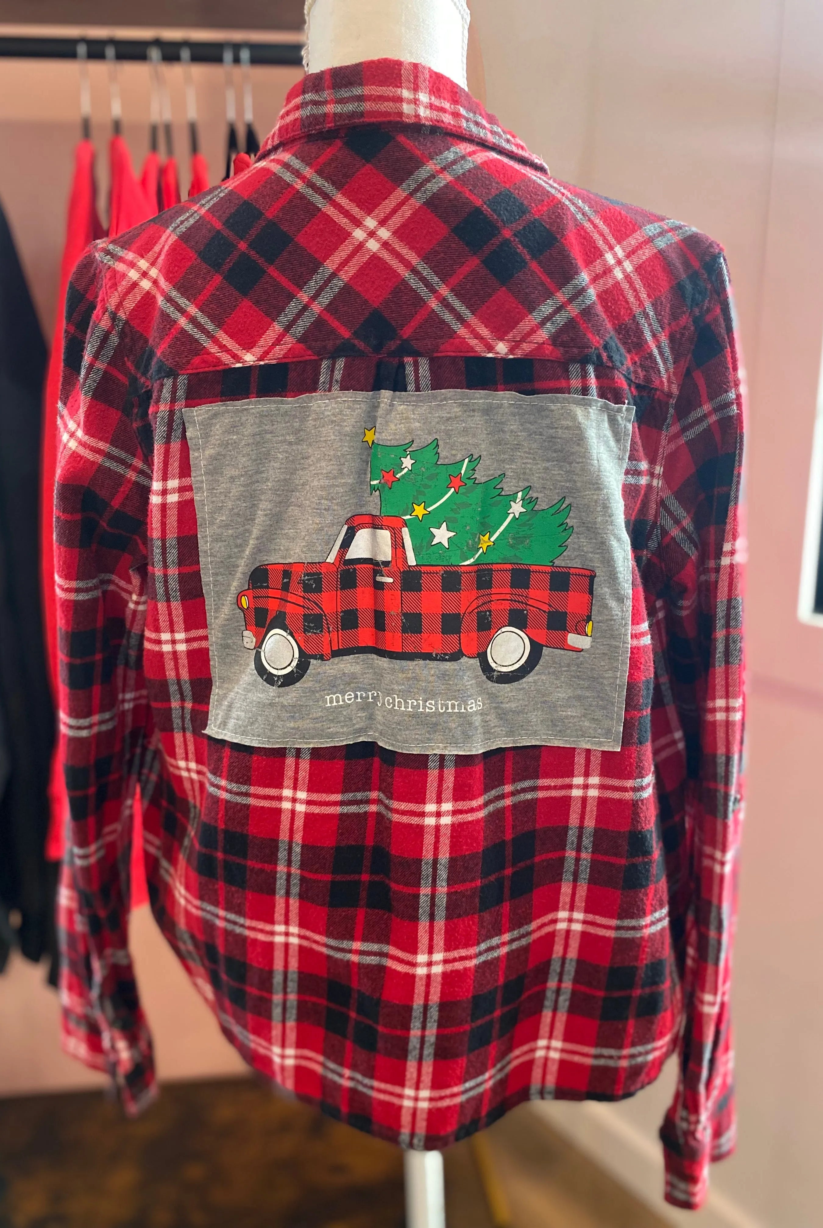 Shop Upcycled Holiday Flannels- at Ruby Joy Boutique, a Women's Clothing Store in Pickerington, Ohio