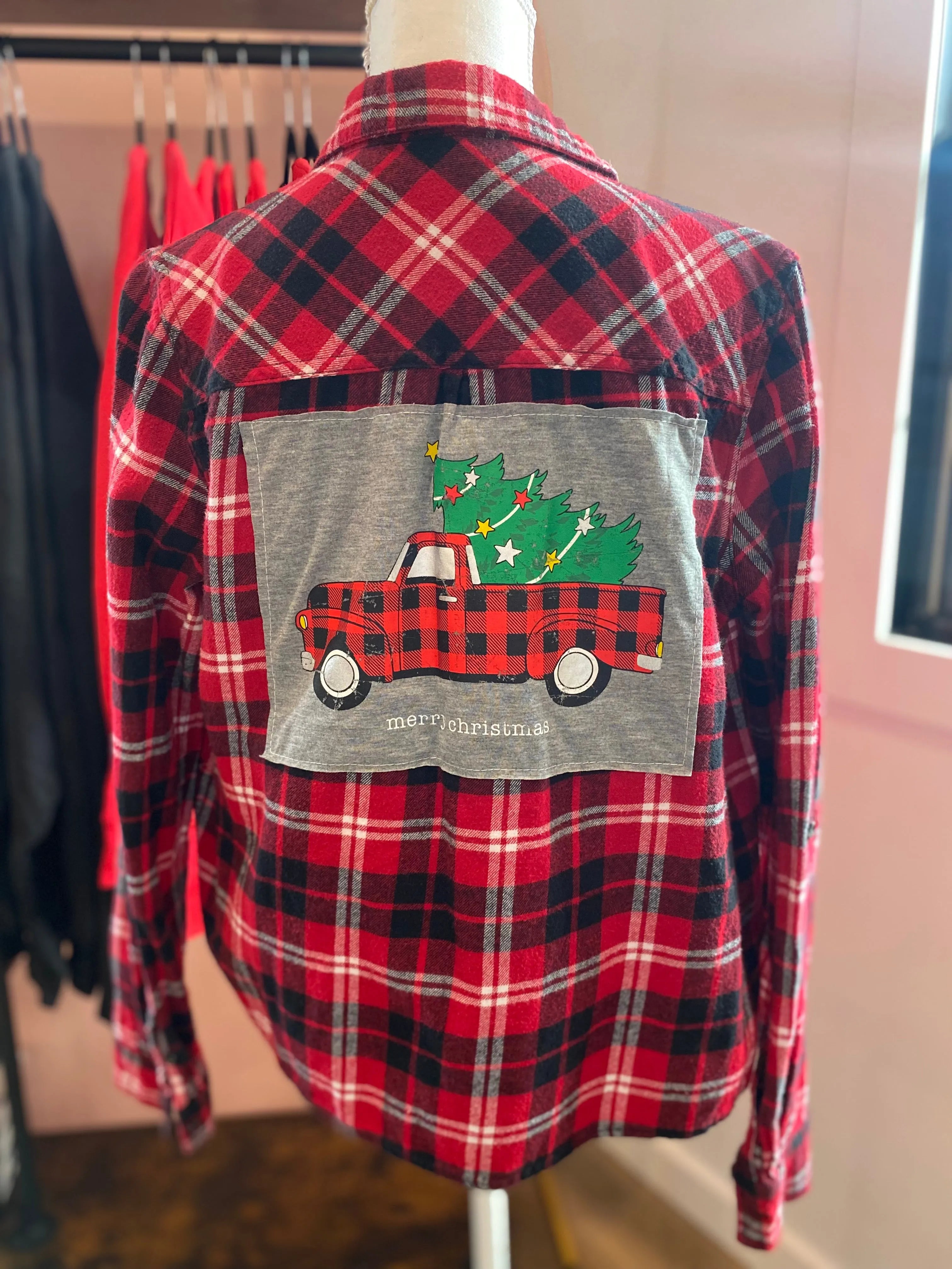 Shop Upcycled Holiday Flannels- at Ruby Joy Boutique, a Women's Clothing Store in Pickerington, Ohio