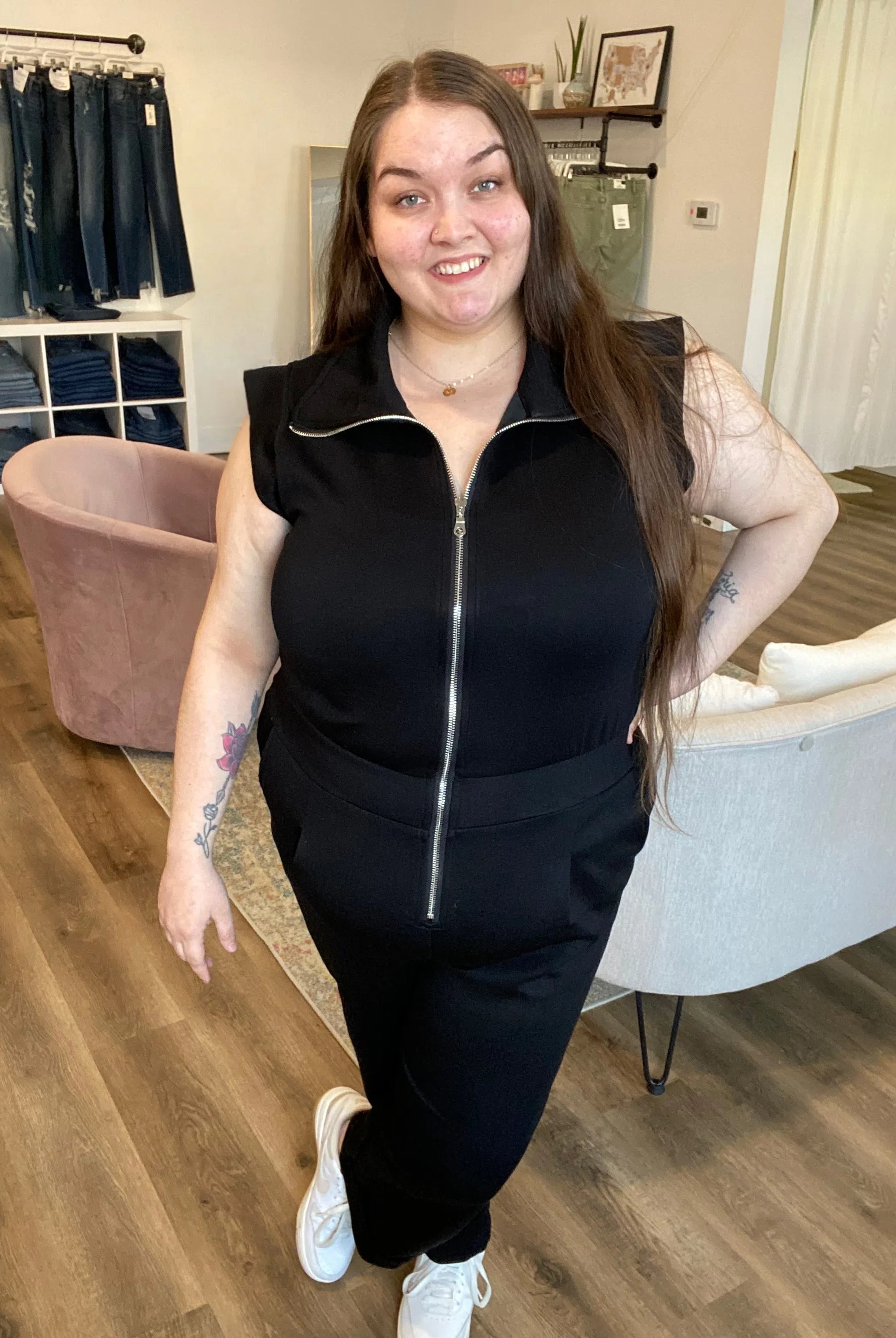 Shop Velocity Jumpsuit - Black- at Ruby Joy Boutique, a Women's Clothing Store in Pickerington, Ohio
