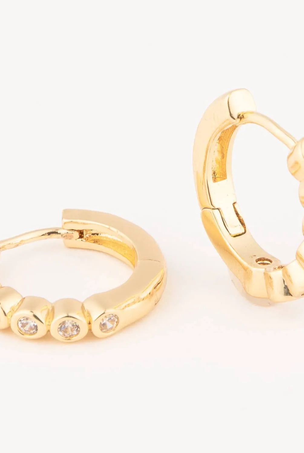 Shop Victoria Luxe Huggie Earrings- at Ruby Joy Boutique, a Women's Clothing Store in Pickerington, Ohio