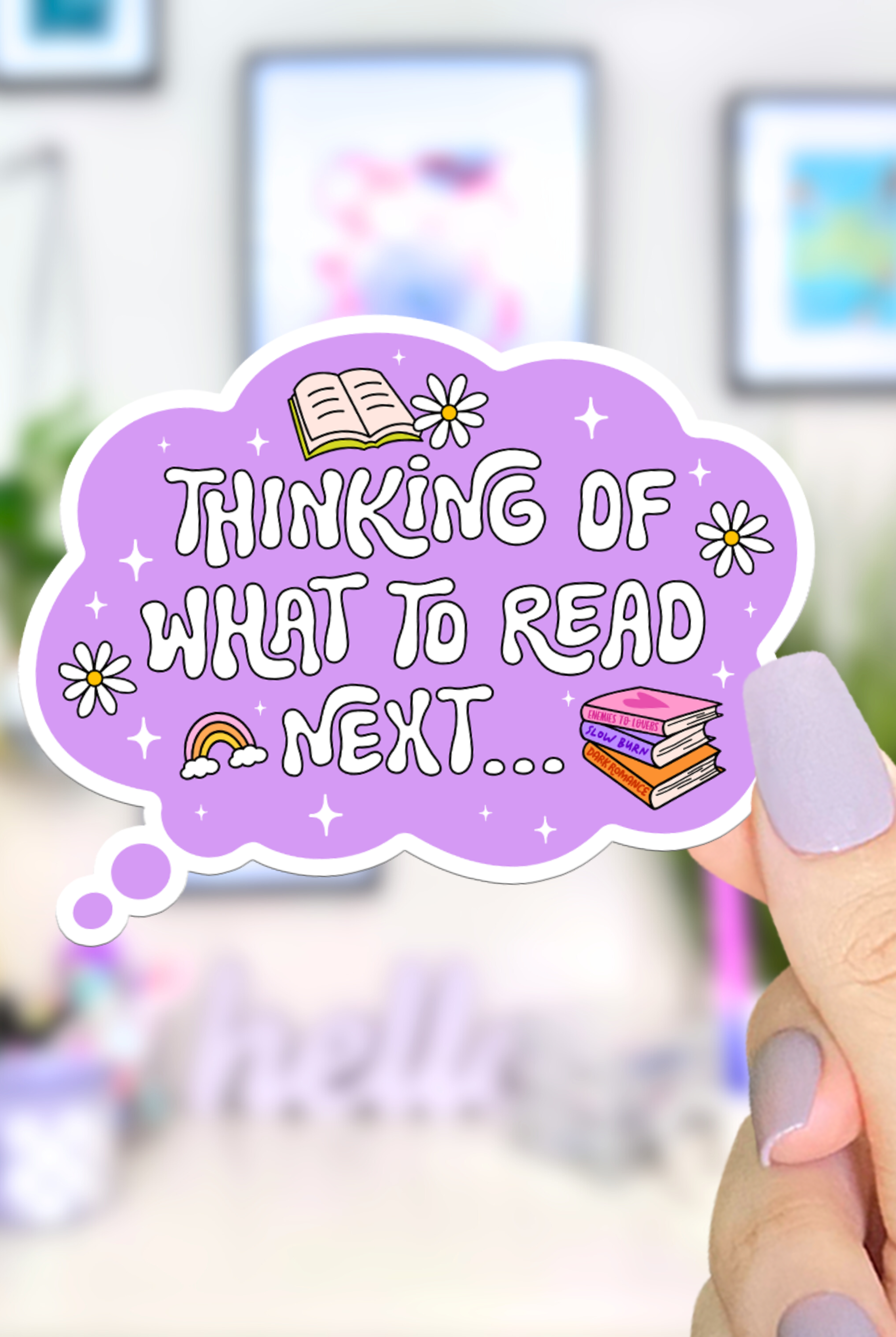 Shop What To Read Next - Waterproof Vinyl Sticker-Stickers at Ruby Joy Boutique, a Women's Clothing Store in Pickerington, Ohio