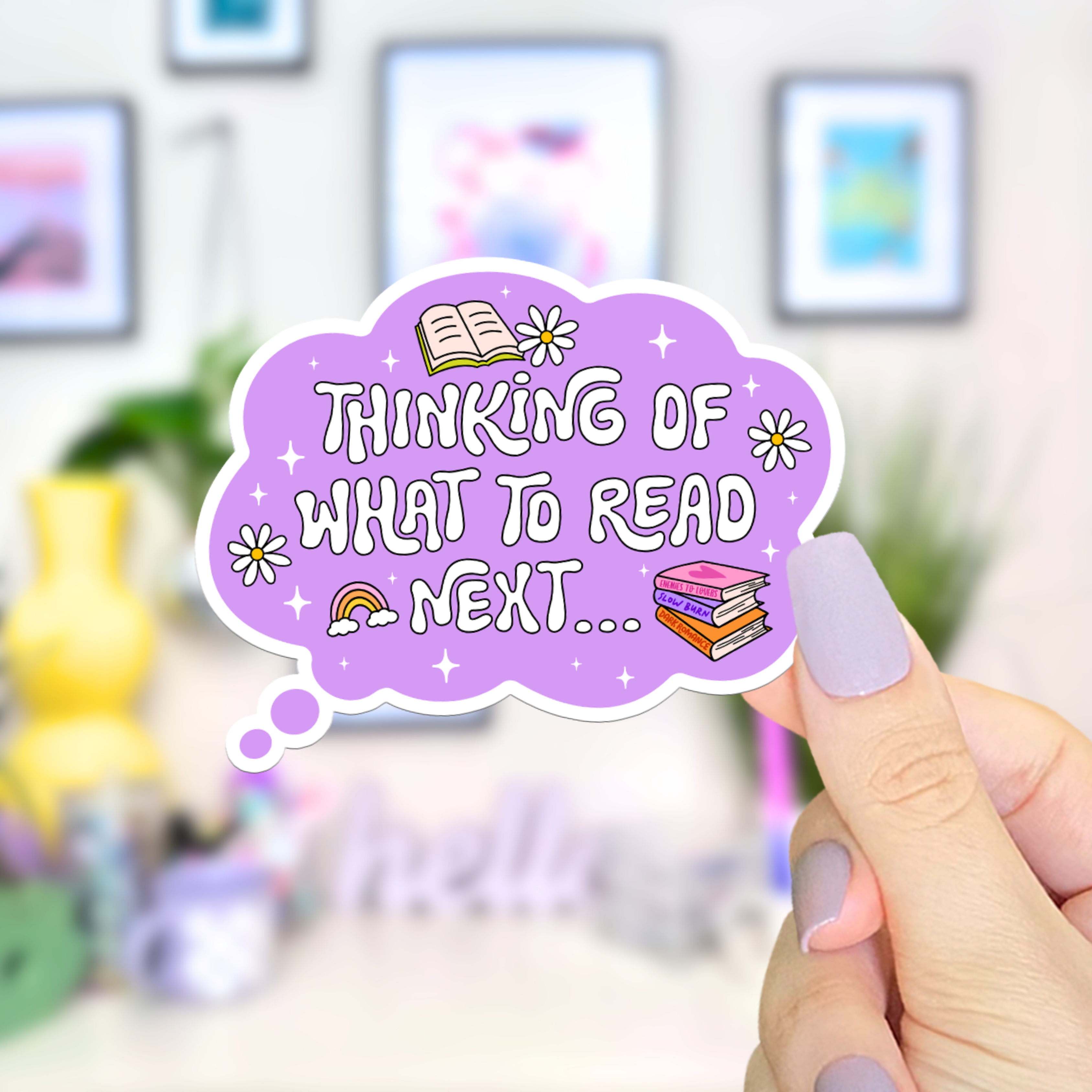 Shop What To Read Next - Waterproof Vinyl Sticker-Stickers at Ruby Joy Boutique, a Women's Clothing Store in Pickerington, Ohio