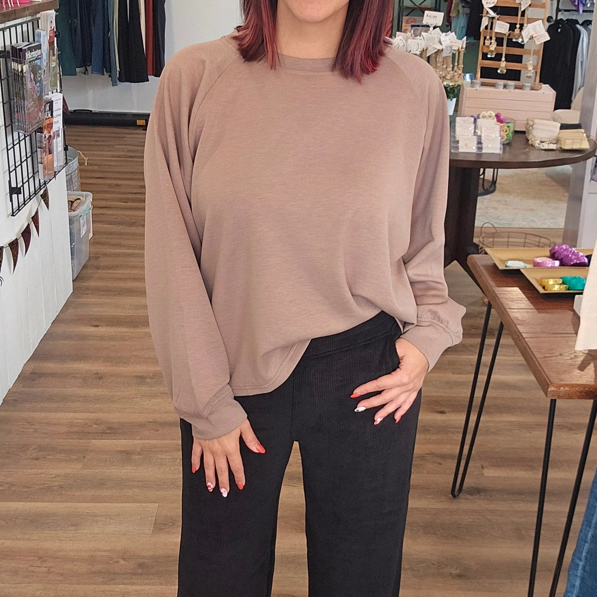 Shop Wide Leg Corded Pants - Black- at Ruby Joy Boutique, a Women's Clothing Store in Pickerington, Ohio