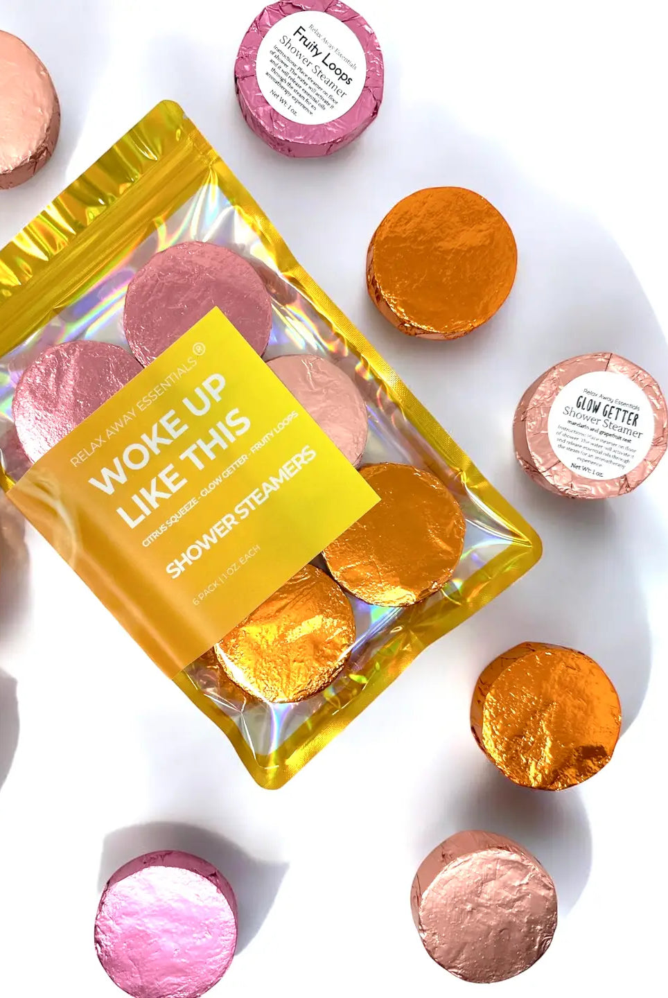 Shop Woke Up Like This Shower Steamers 6 Pack - Made in USA- at Ruby Joy Boutique, a Women's Clothing Store in Pickerington, Ohio