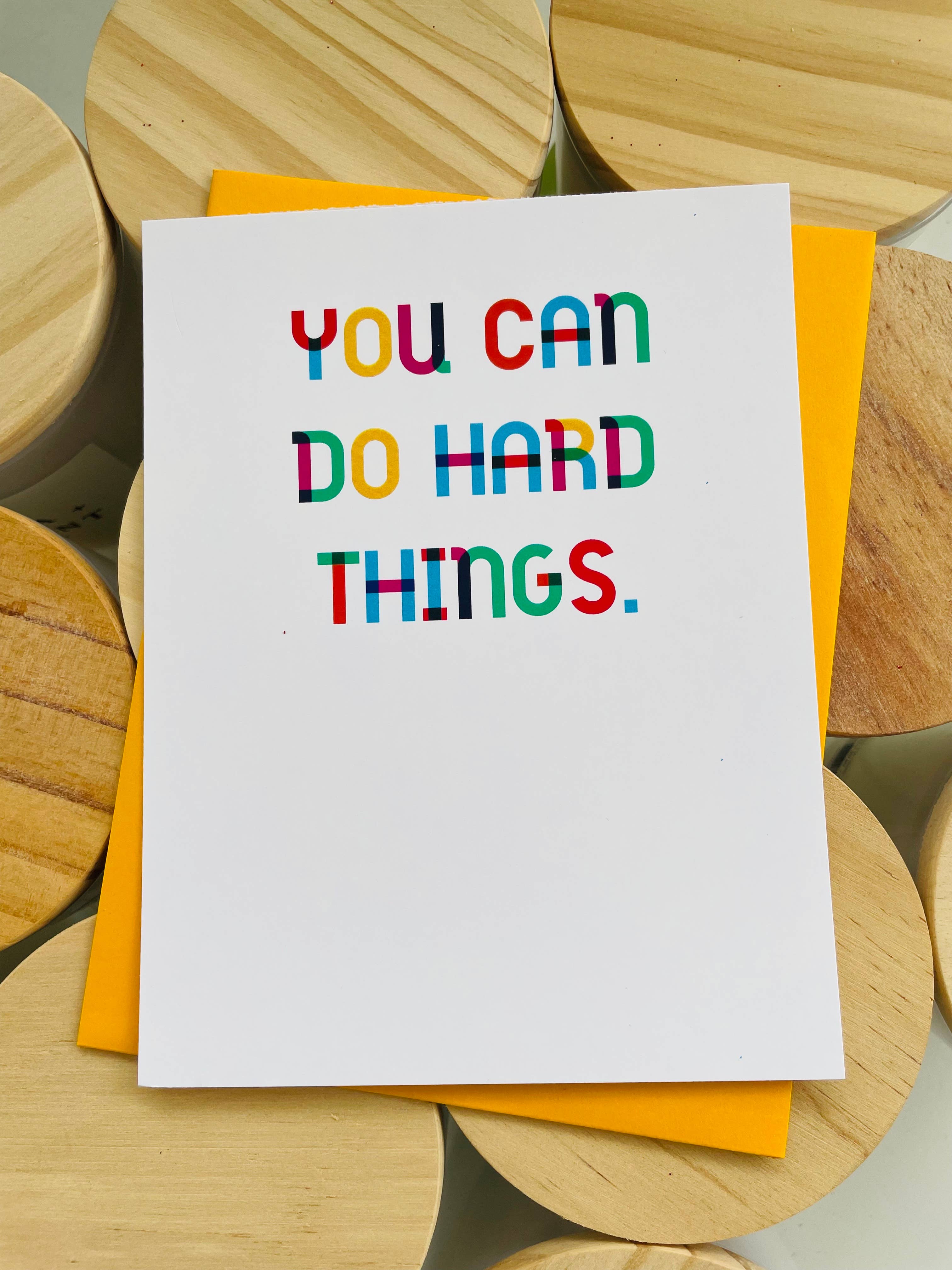 Shop You Can Do Hard Things Greeting Card-Greeting Cards at Ruby Joy Boutique, a Women's Clothing Store in Pickerington, Ohio