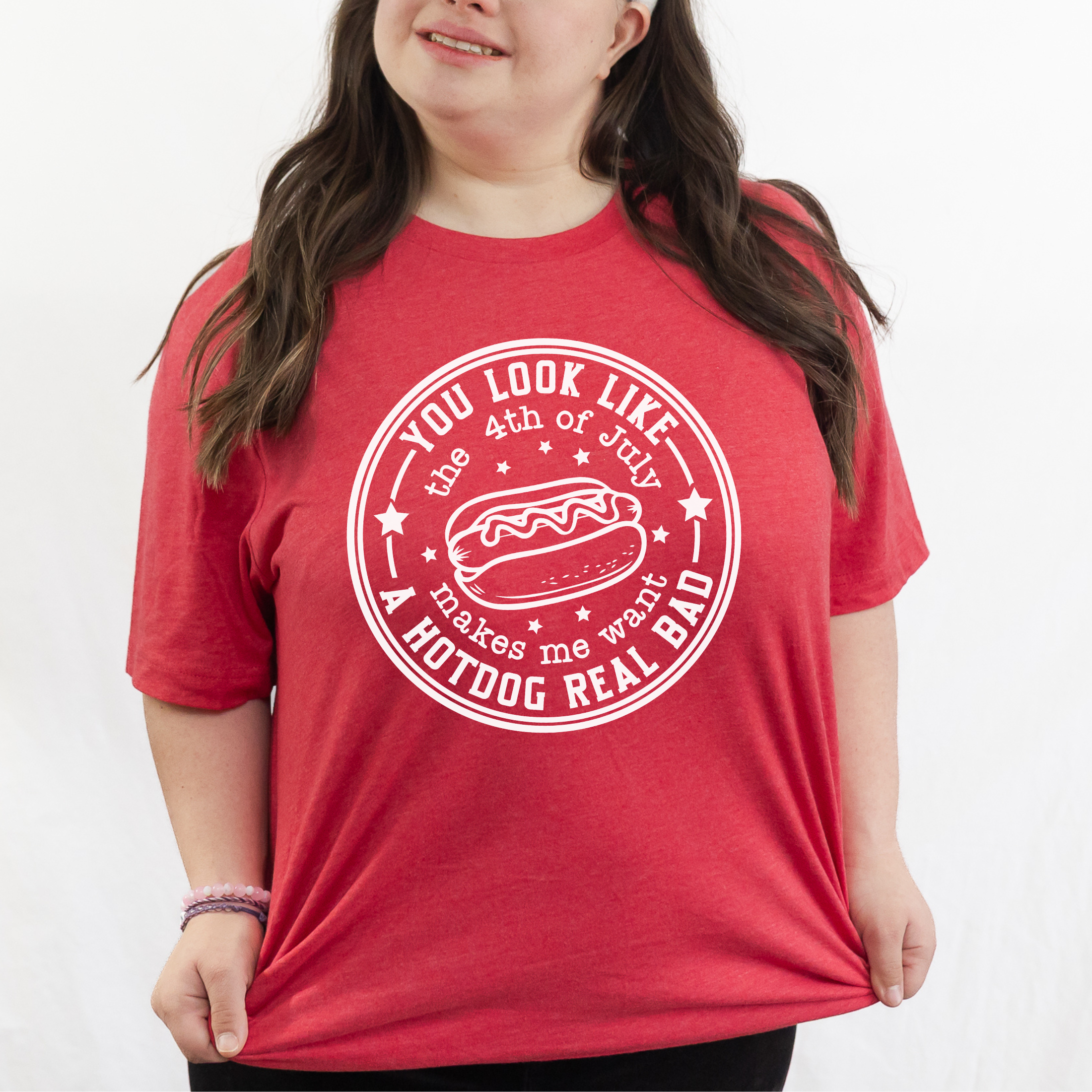 Shop You Look Like the 4th of July, Makes Me Want a Hot Dog-Small at Ruby Joy Boutique, a Women's Clothing Store in Pickerington, Ohio